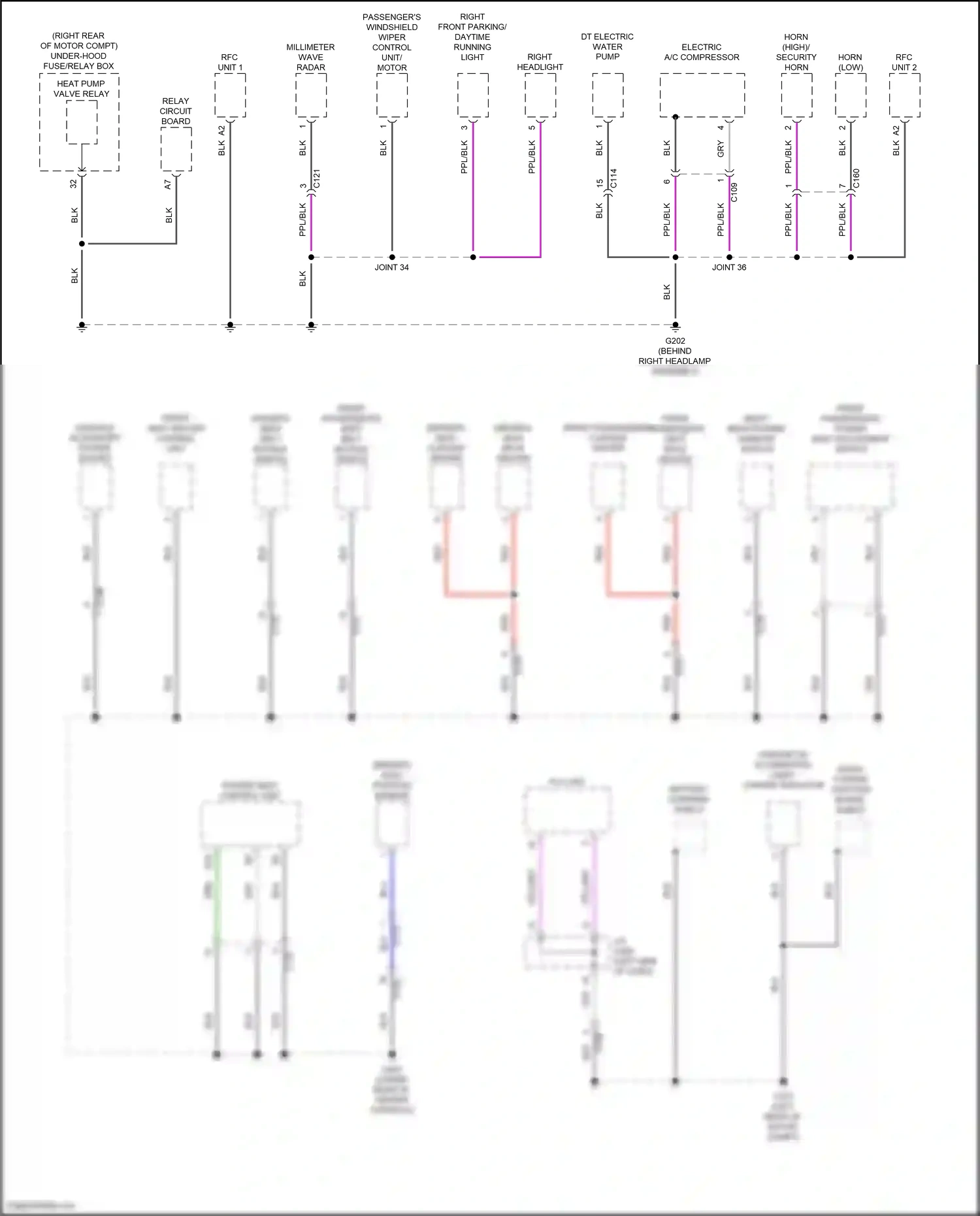 Honda Clarity II (2016-2021) console accessory power socket wiring diagram  (3 of 4)