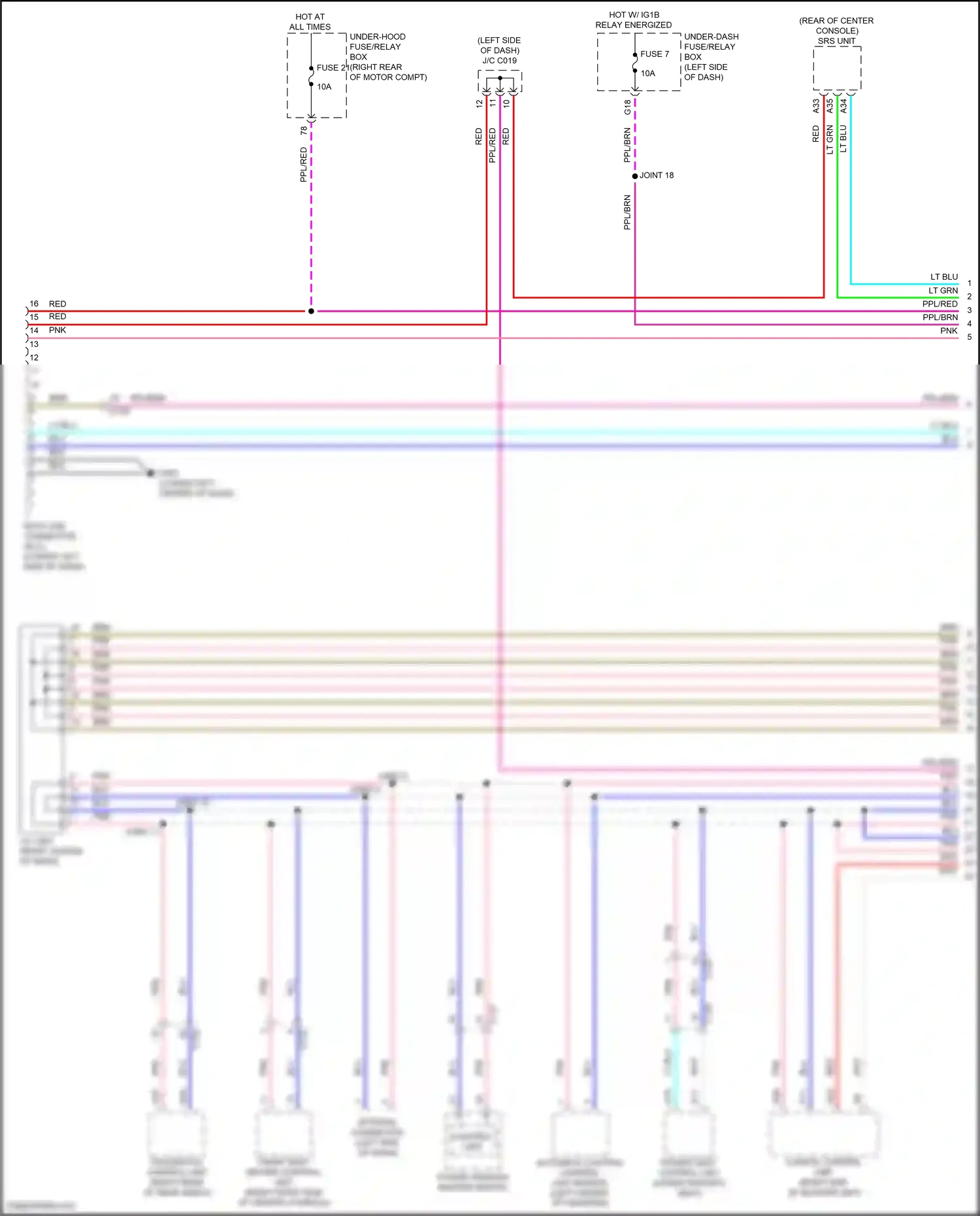 Wiring diagram control unit) for Honda Clarity II (2016-2021) (11 of 13)