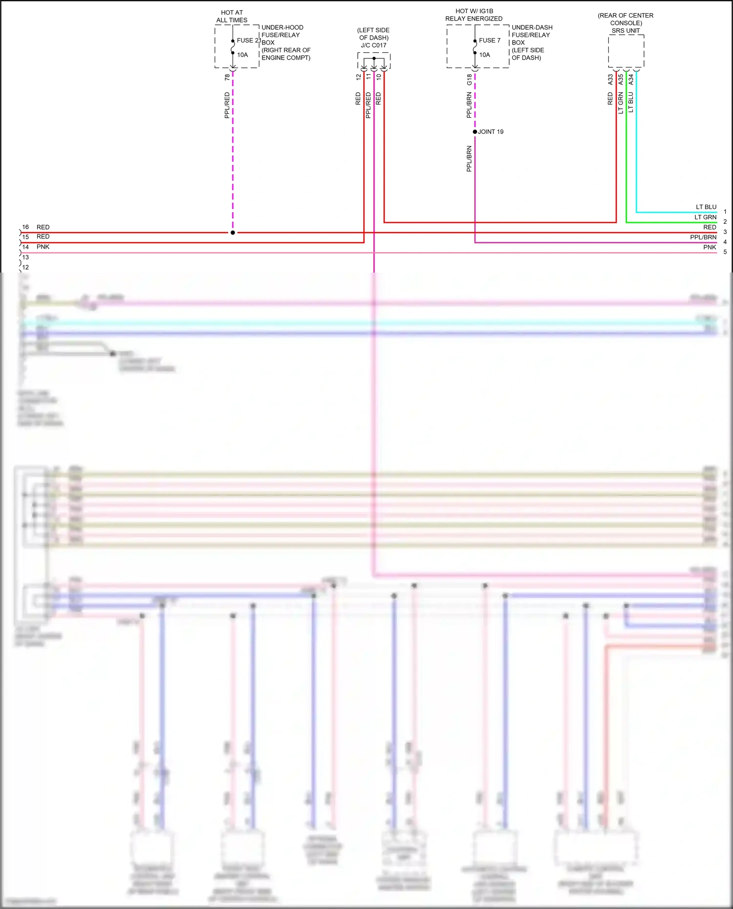 Wiring diagram control unit) for Honda Clarity II (2016-2021) (1 of 13)