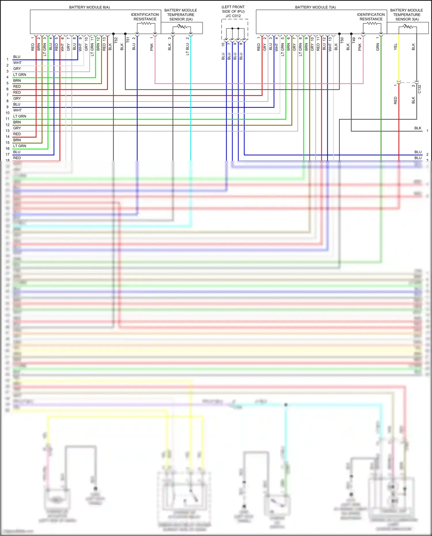 Wiring diagram control unit) for Honda Clarity II (2016-2021) (12 of 13)