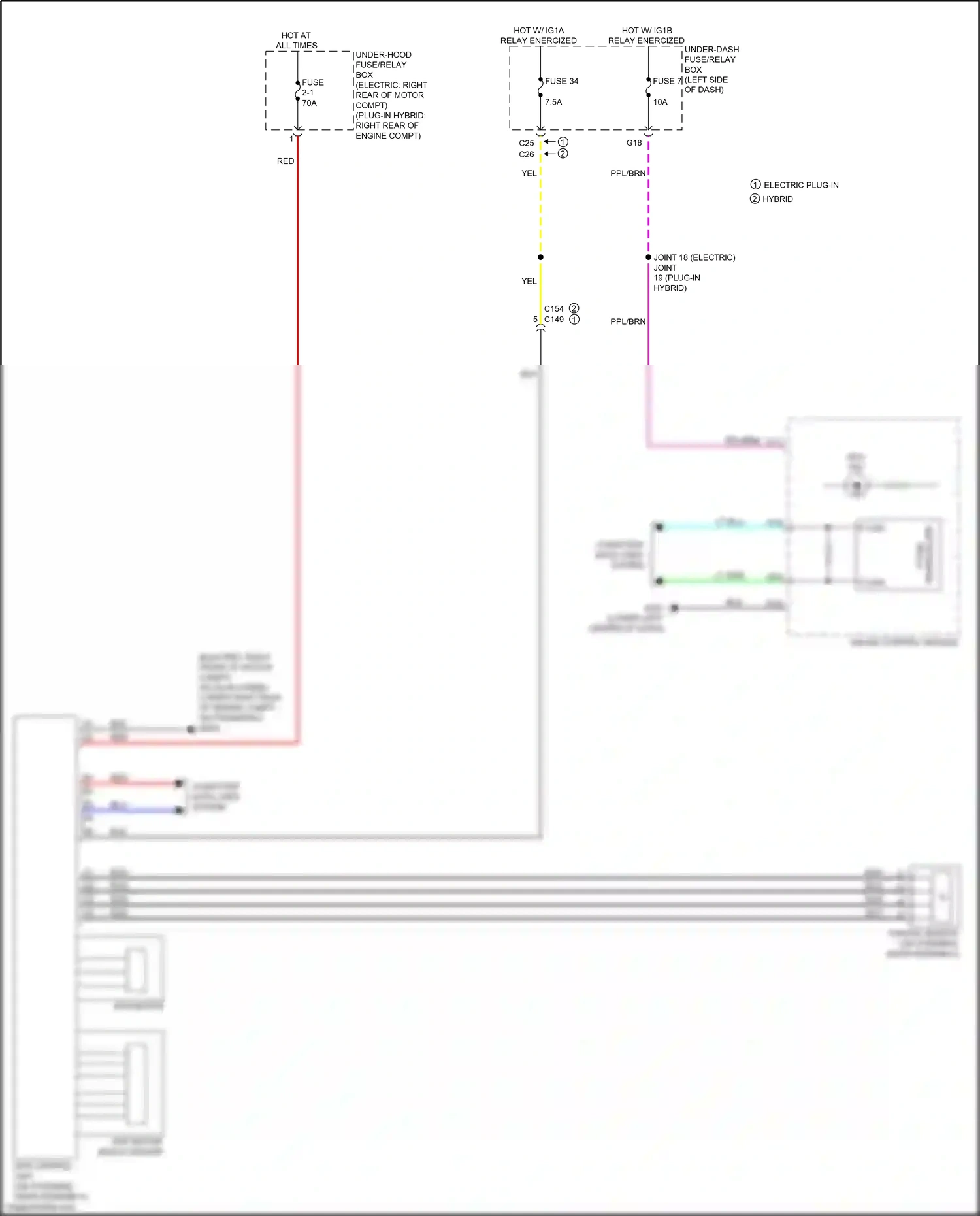 Wiring diagram eps control unit for Honda Clarity II (2016-2021) (9 of 10)