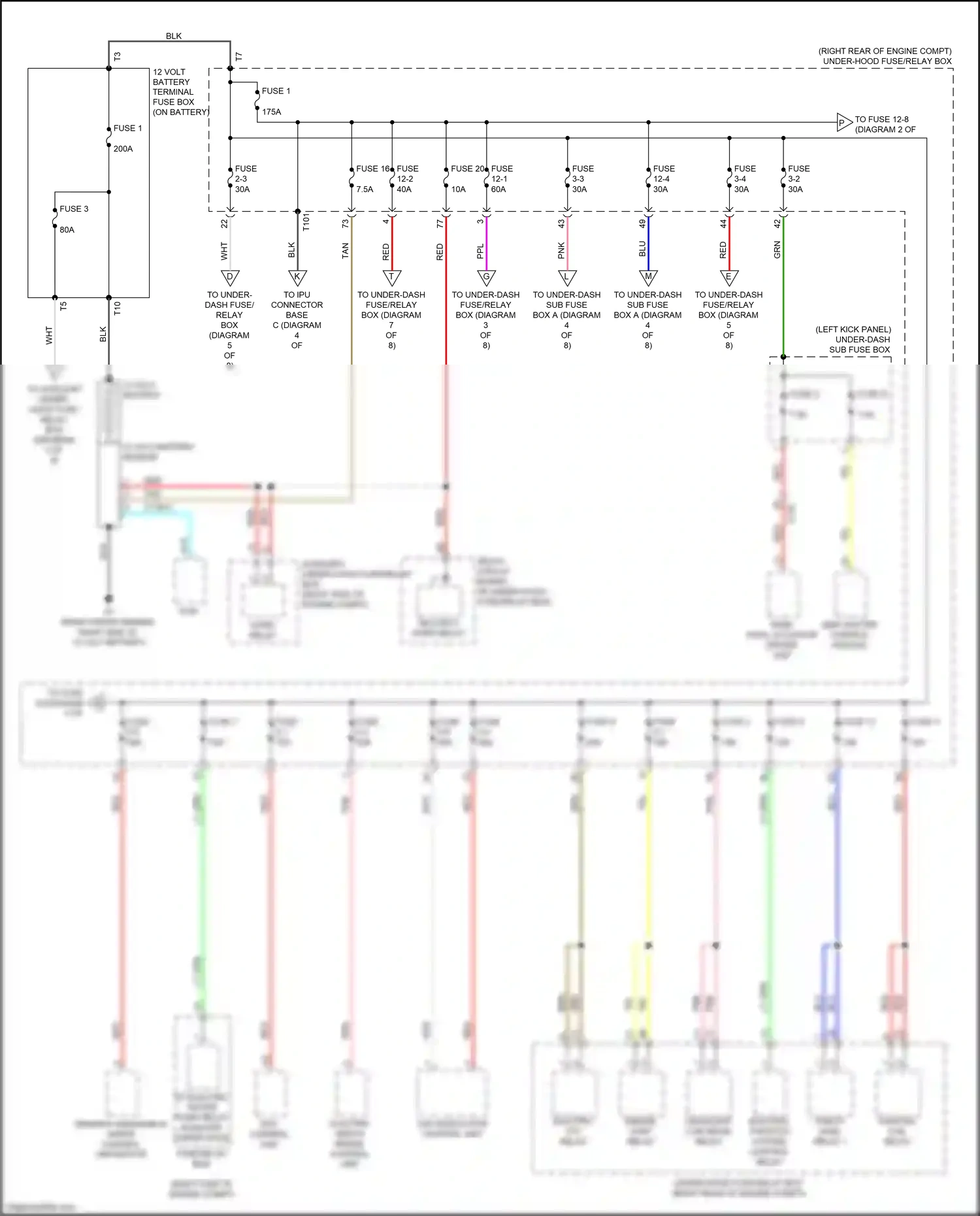 Wiring diagram eps control unit for Honda Clarity II (2016-2021) (3 of 10)