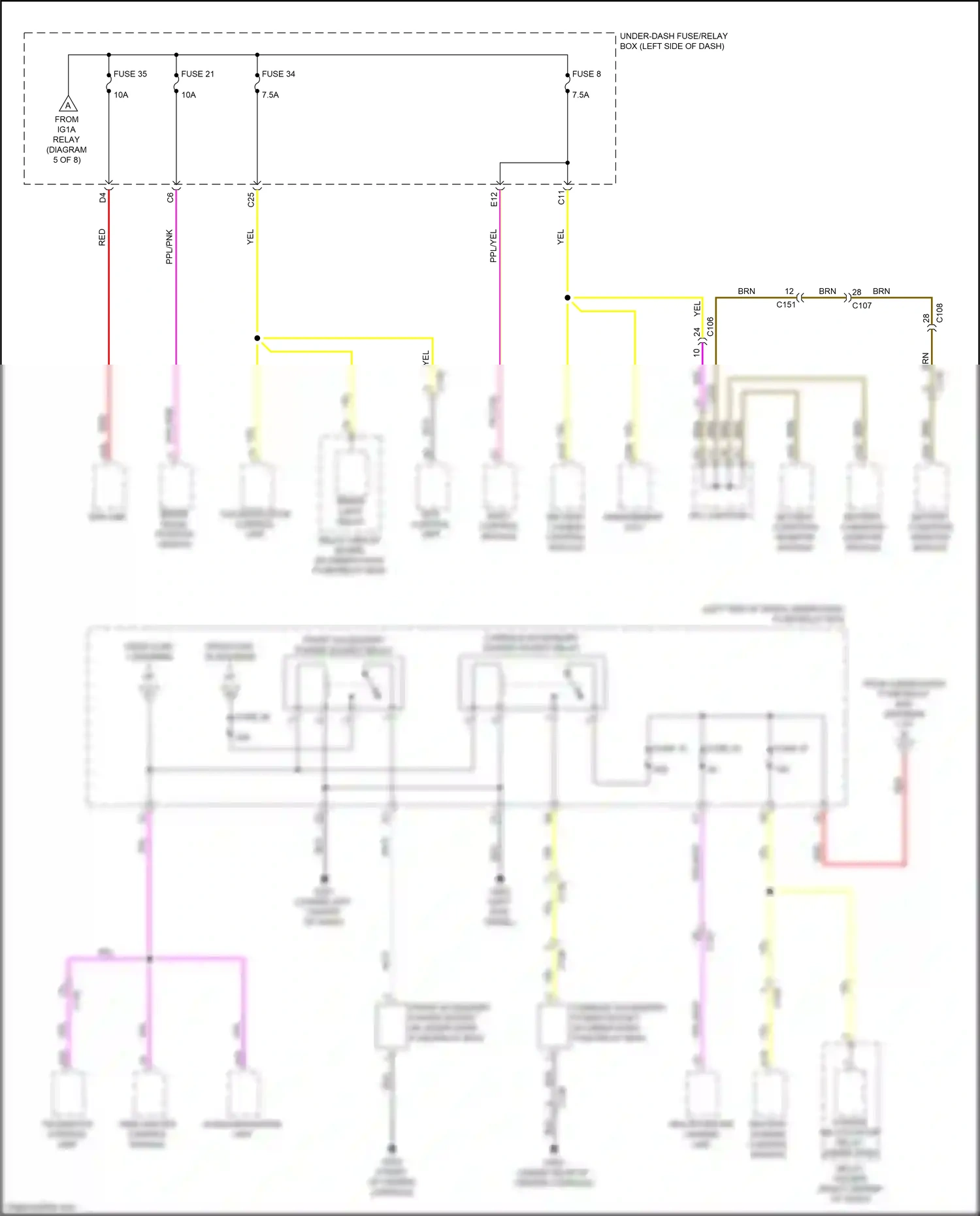 Wiring diagram eps control unit for Honda Clarity II (2016-2021) (8 of 10)