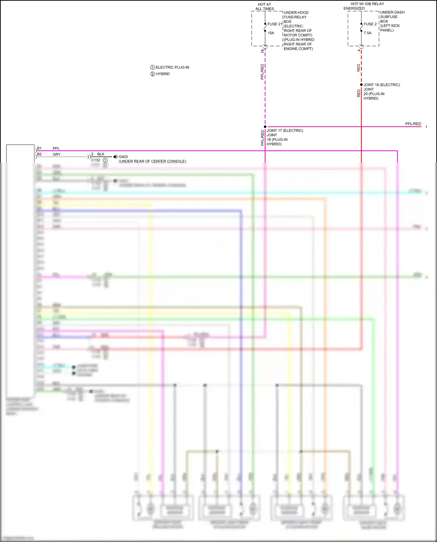 Wiring diagram position sensor for Honda Clarity II (2016-2021) (1 of 1)