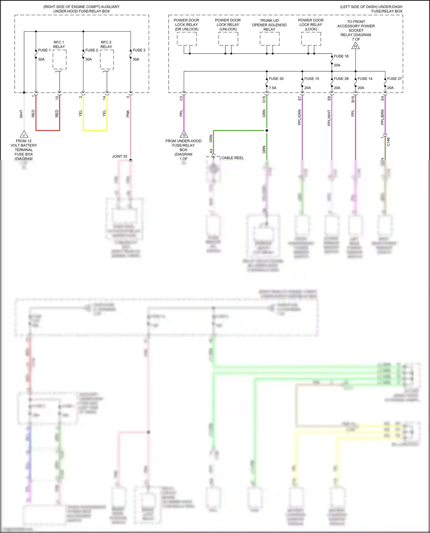Wiring diagram power window master switch for Honda Clarity II (2016-2021) (13 of 19)