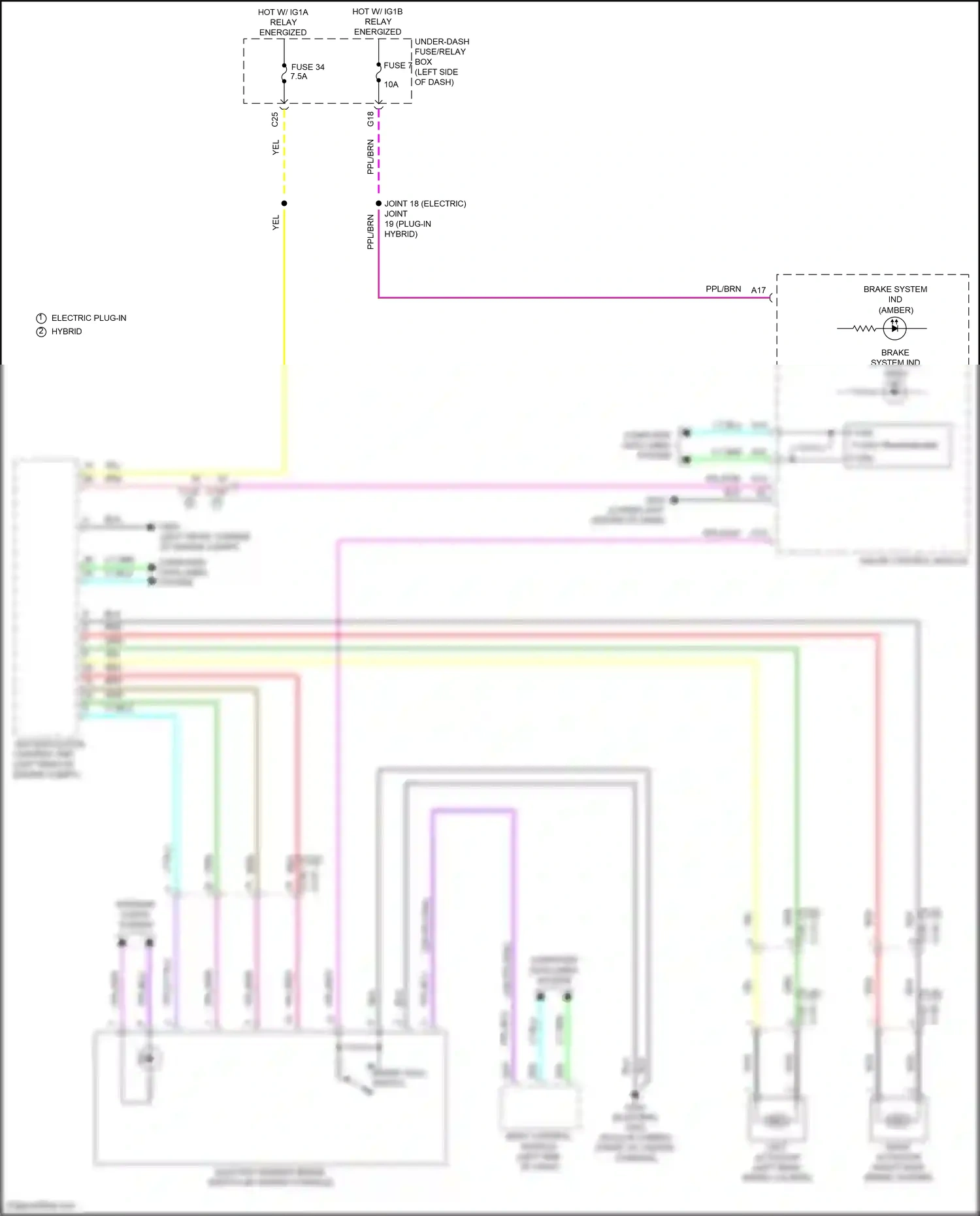 Wiring diagram vsa modulator control unit for Honda Clarity II (2016-2021) (5 of 14)