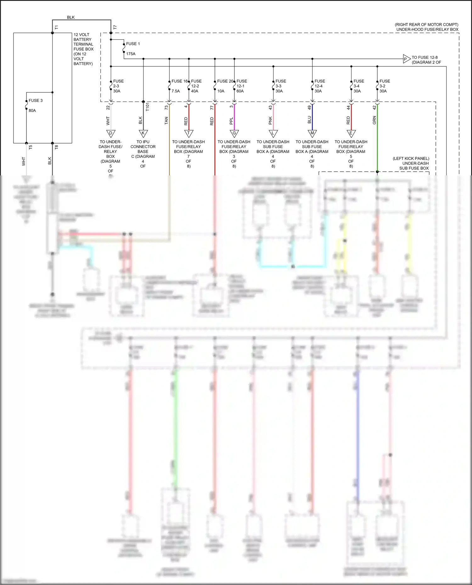 Wiring diagram vsa modulator control unit for Honda Clarity II (2016-2021) (6 of 14)