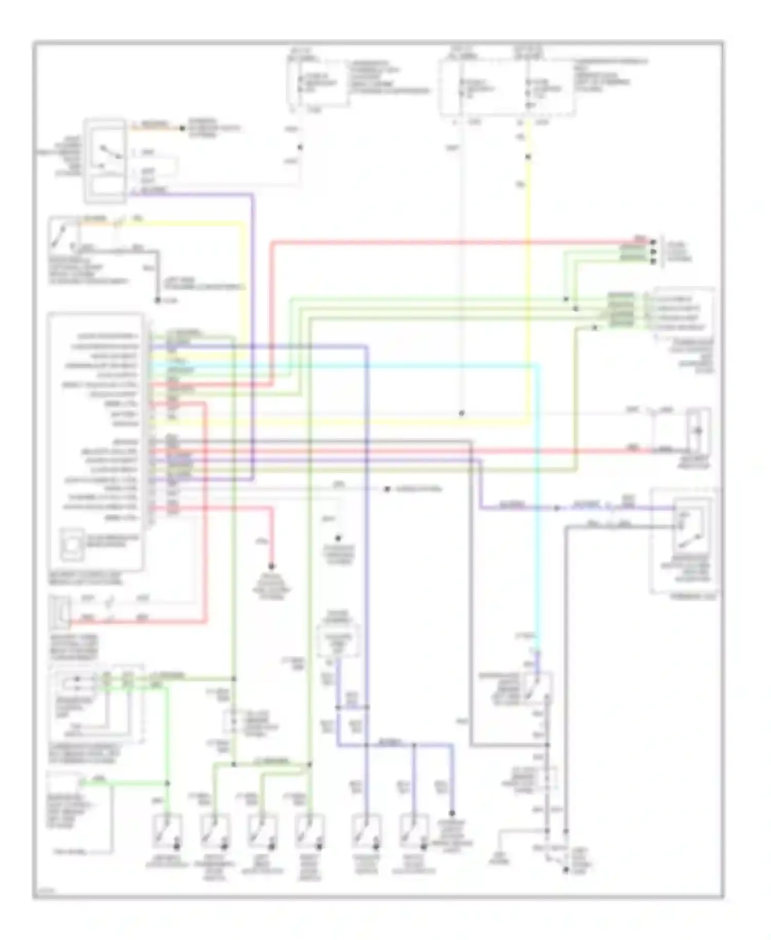 CR-V Honda I facelift (1999-2001): Anti-theft circuit