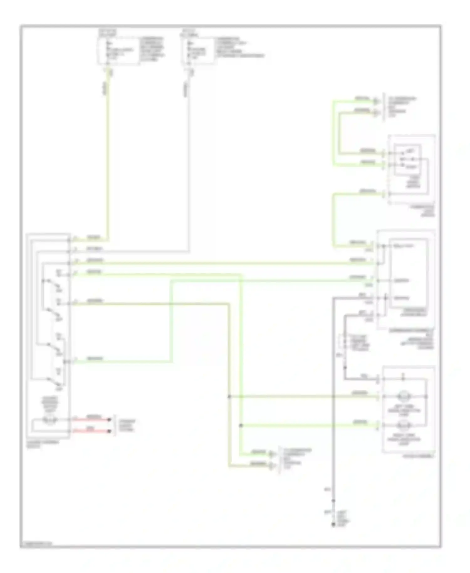 CR-V Honda I facelift (1999-2001): Exterior lamps circuit (1 of 2)