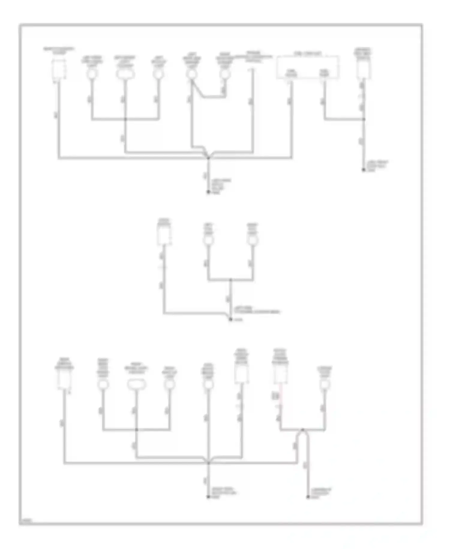 CR-V Honda I facelift (1999-2001): Ground distribution circuit (3 of 3)
