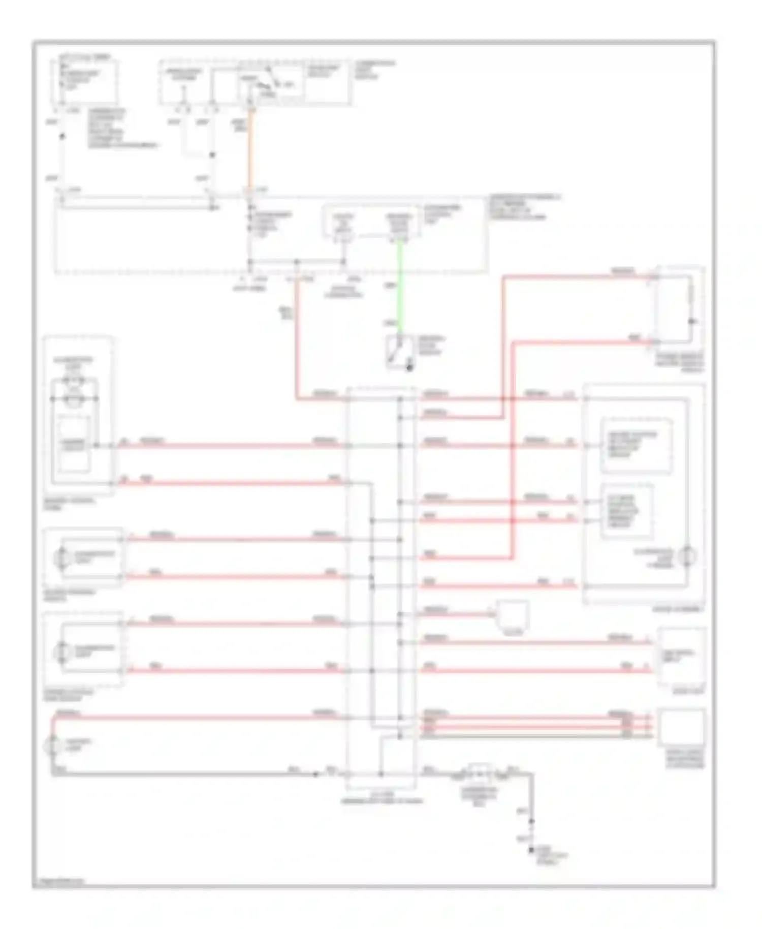 CR-V Honda I facelift (1999-2001): Instrument illumination circuit