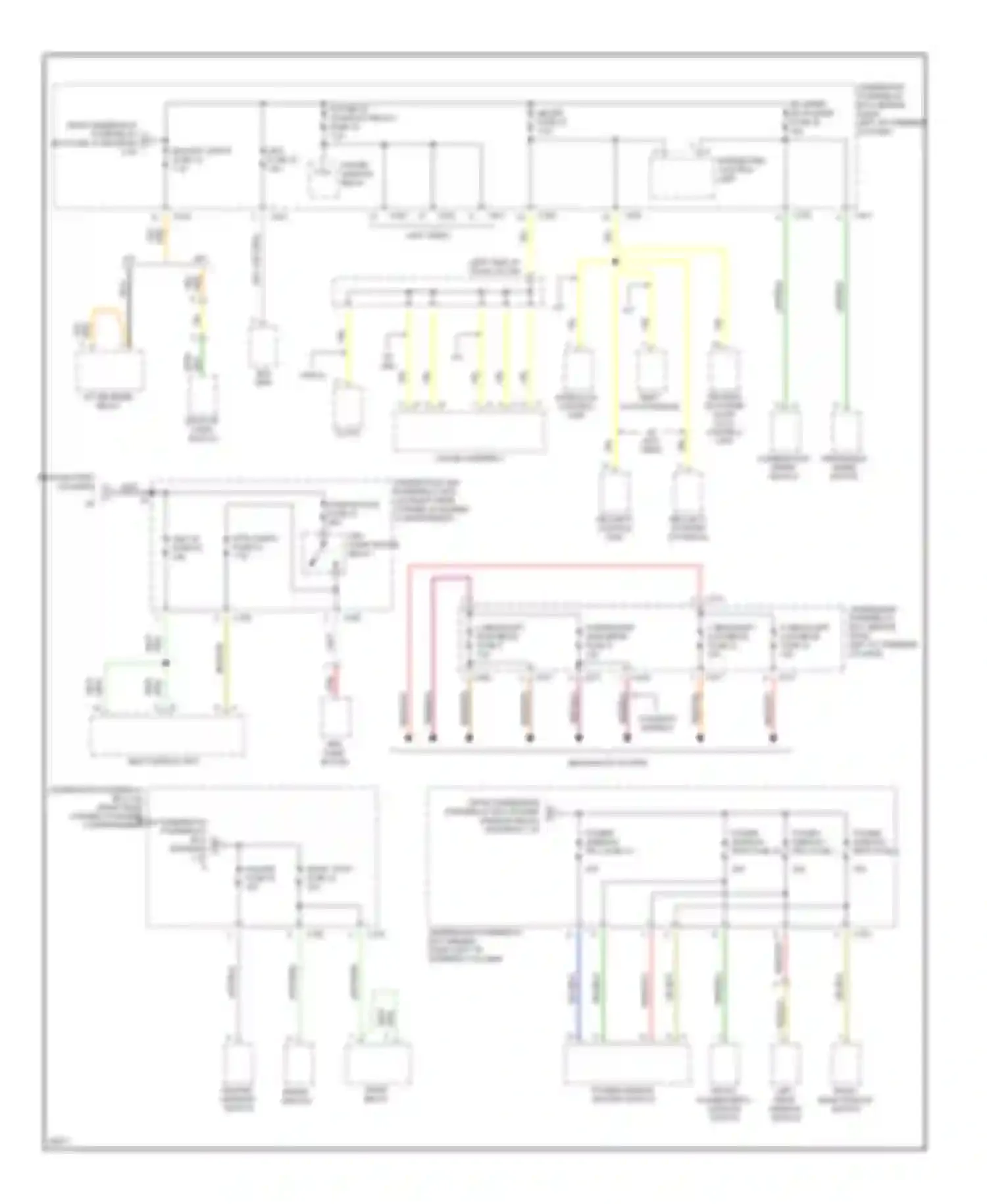 CR-V Honda I facelift (1999-2001): Power distribution circuit (3 of 3)
