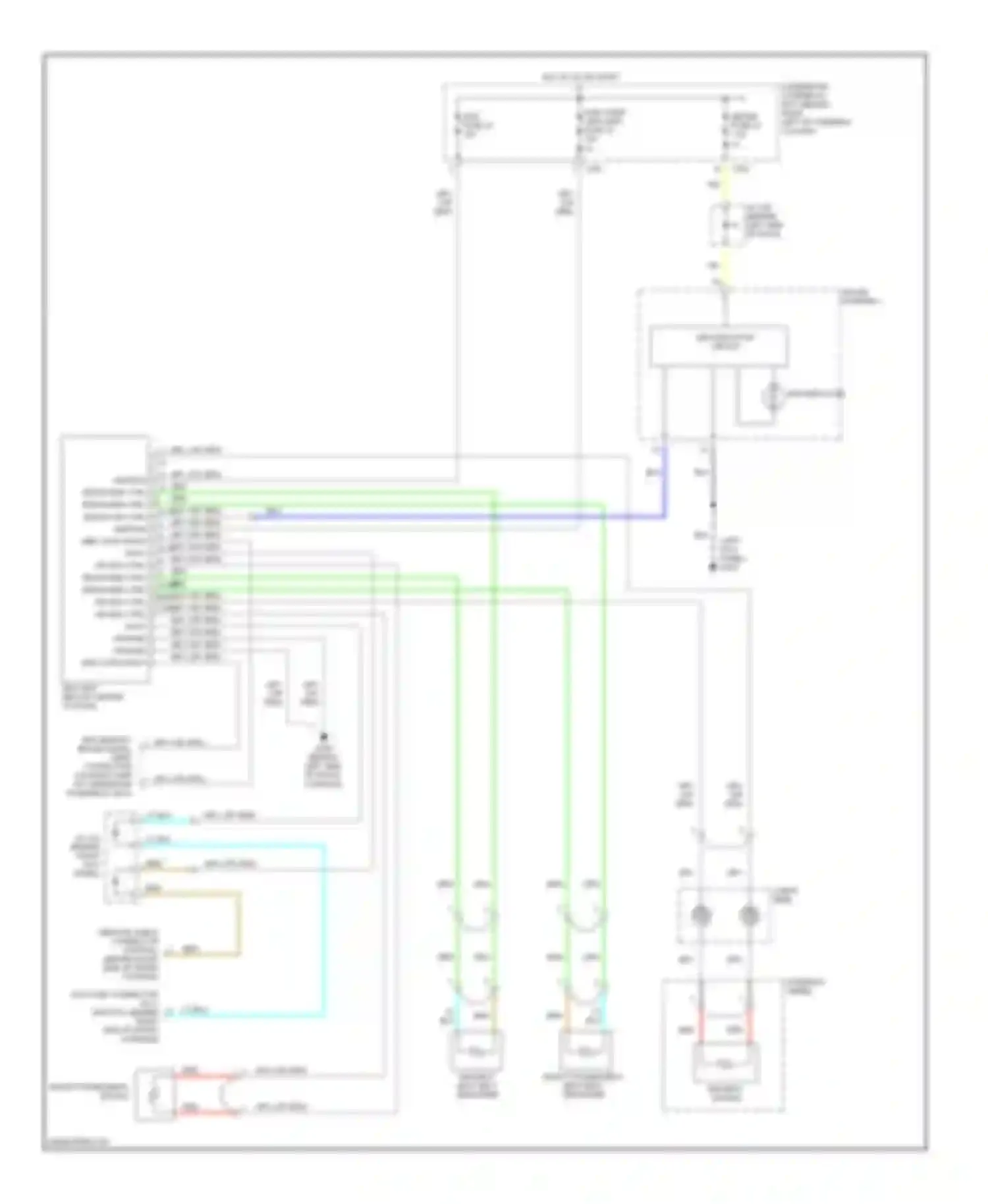 CR-V Honda I facelift (1999-2001): Supplemental restraint circuit