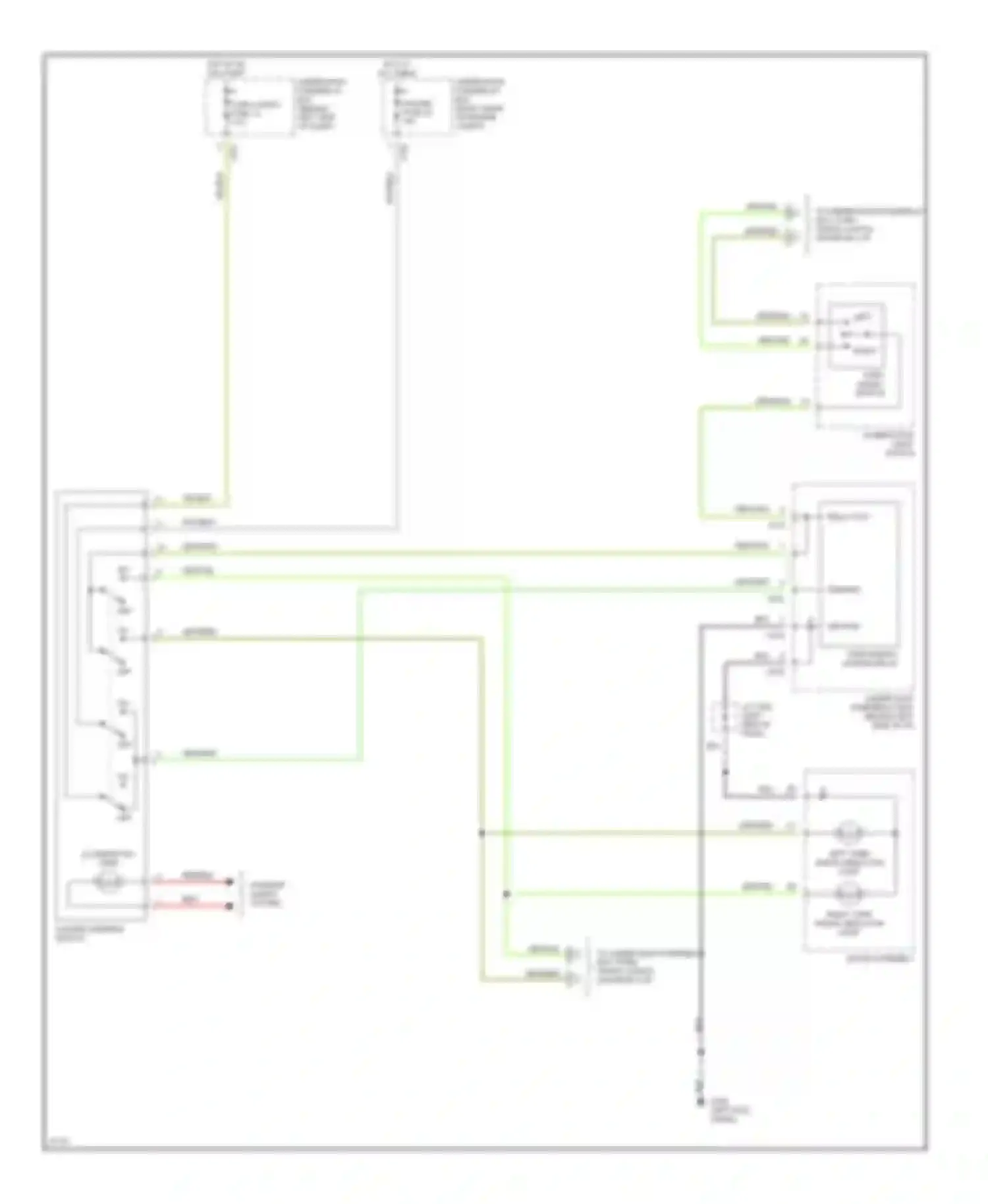 CR-V Honda I (1995-1999): Exterior lamps circuit (1 of 2)