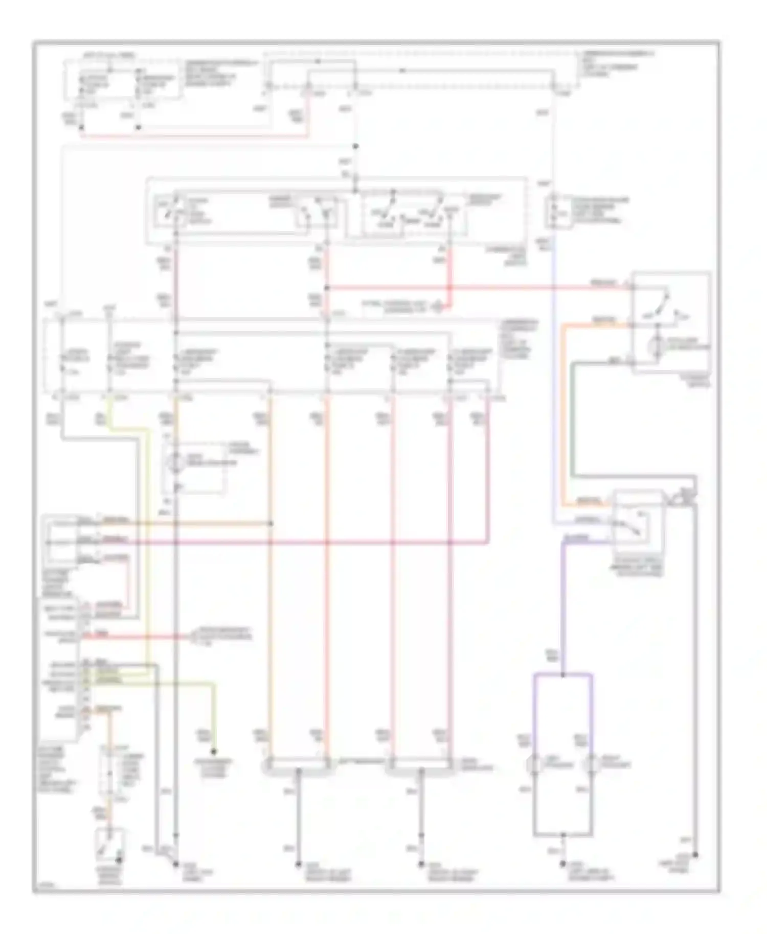 CR-V Honda I (1995-1999): Headlight circuit, with drl
