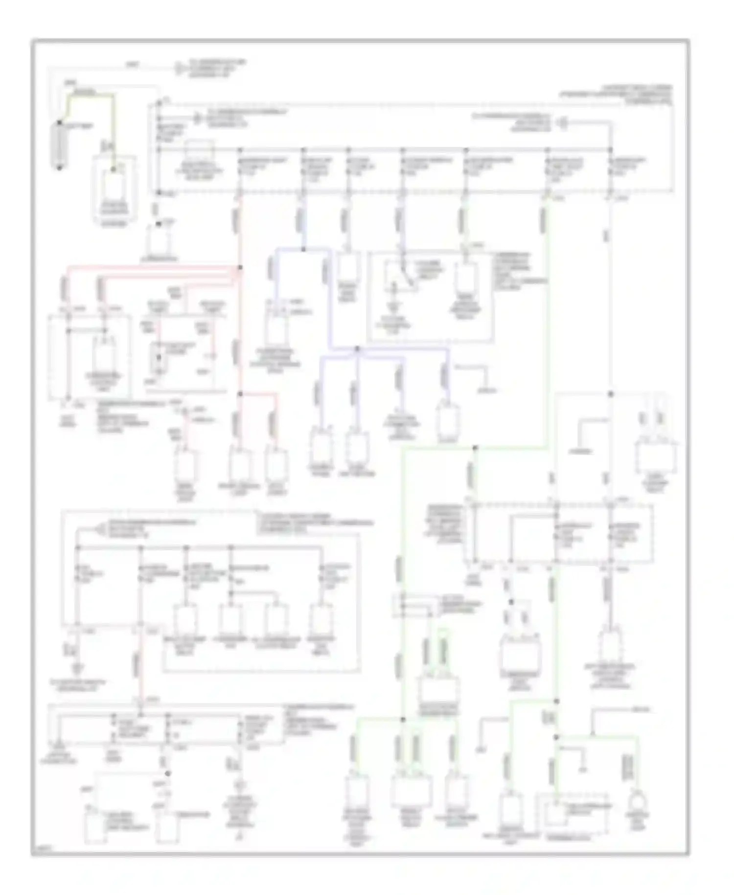 CR-V Honda I (1995-1999): Power distribution circuit (1 of 3)