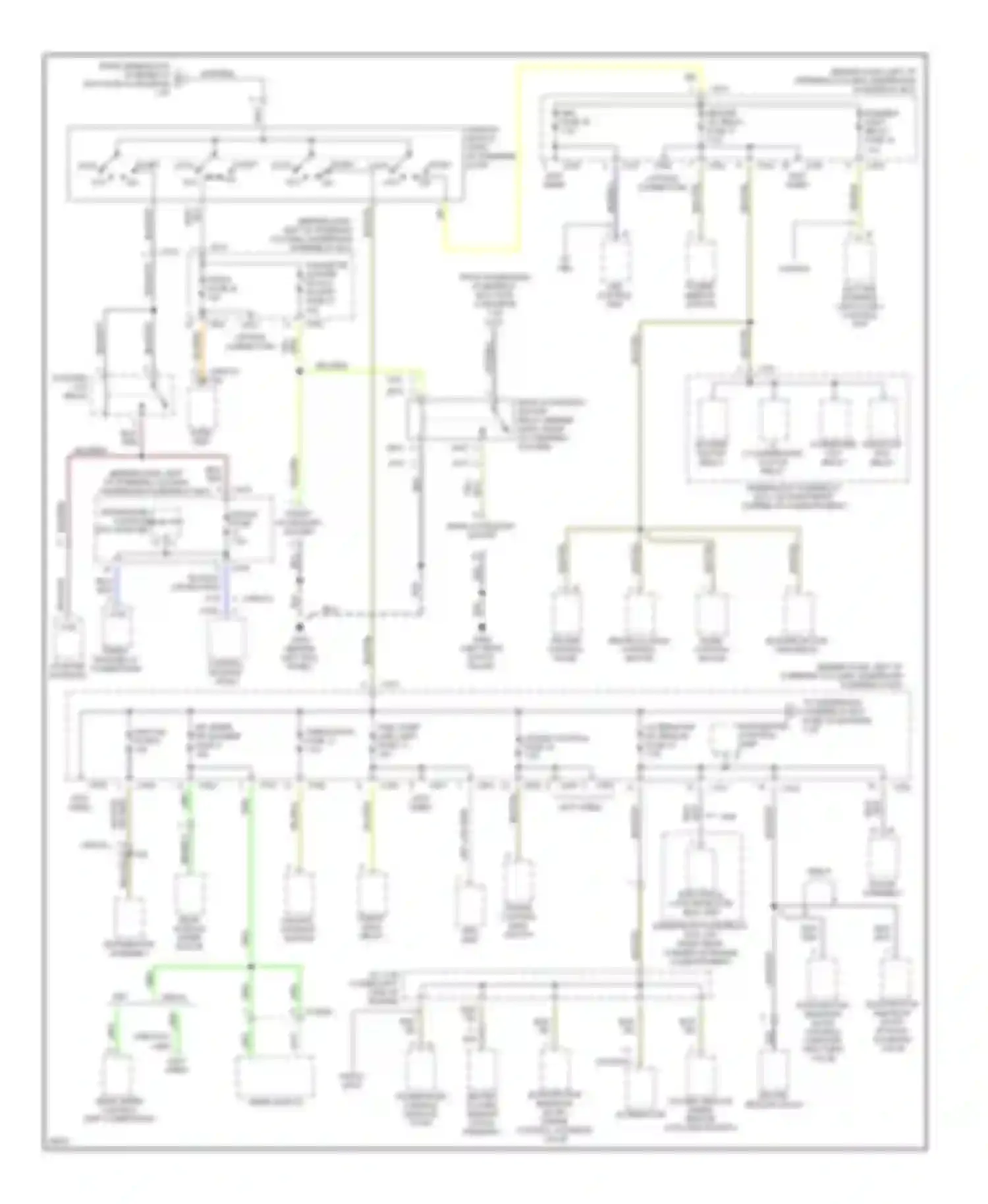 CR-V Honda I (1995-1999): Power distribution circuit (2 of 3)