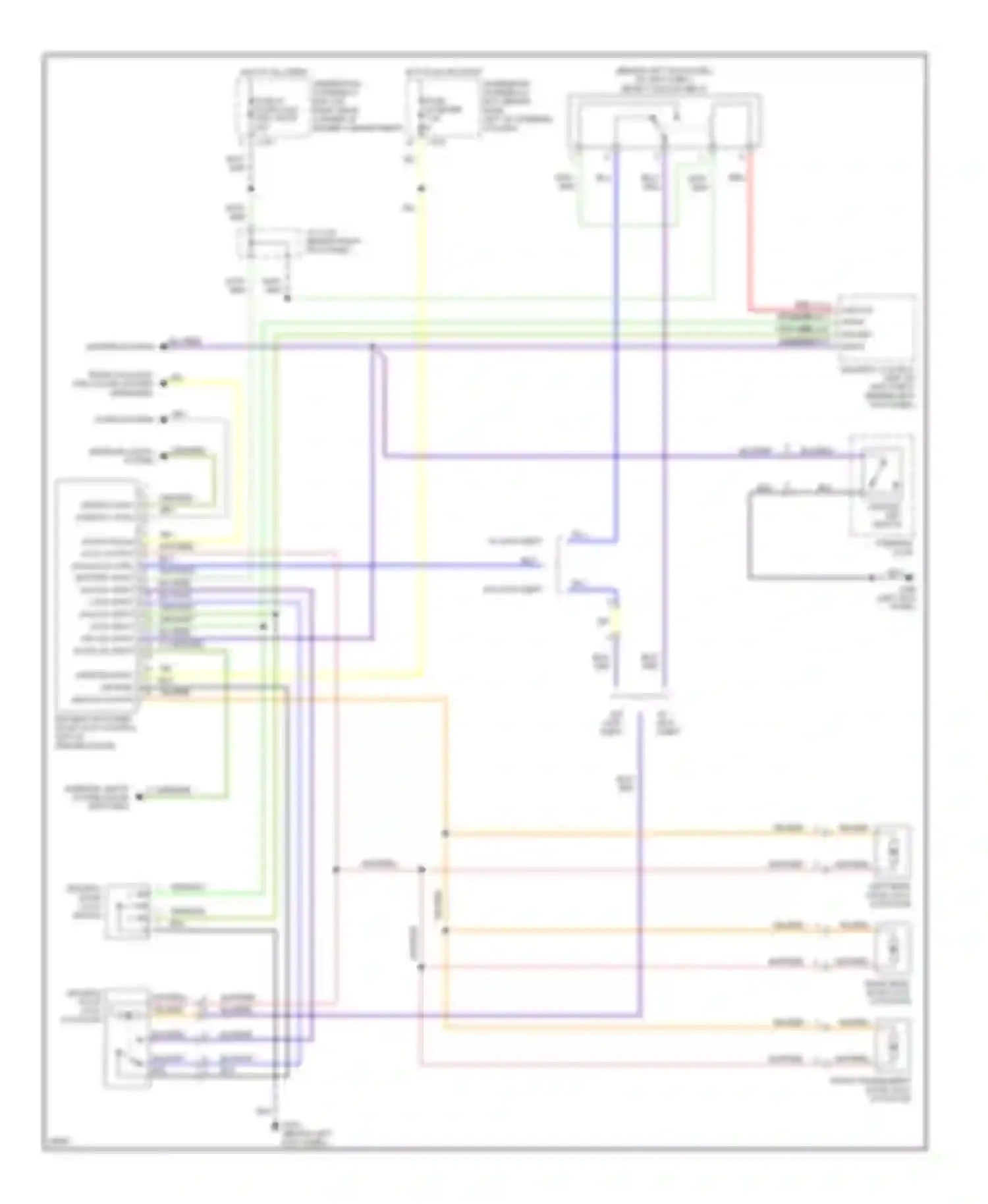 CR-V Honda I (1995-1999): Power door lock circuit