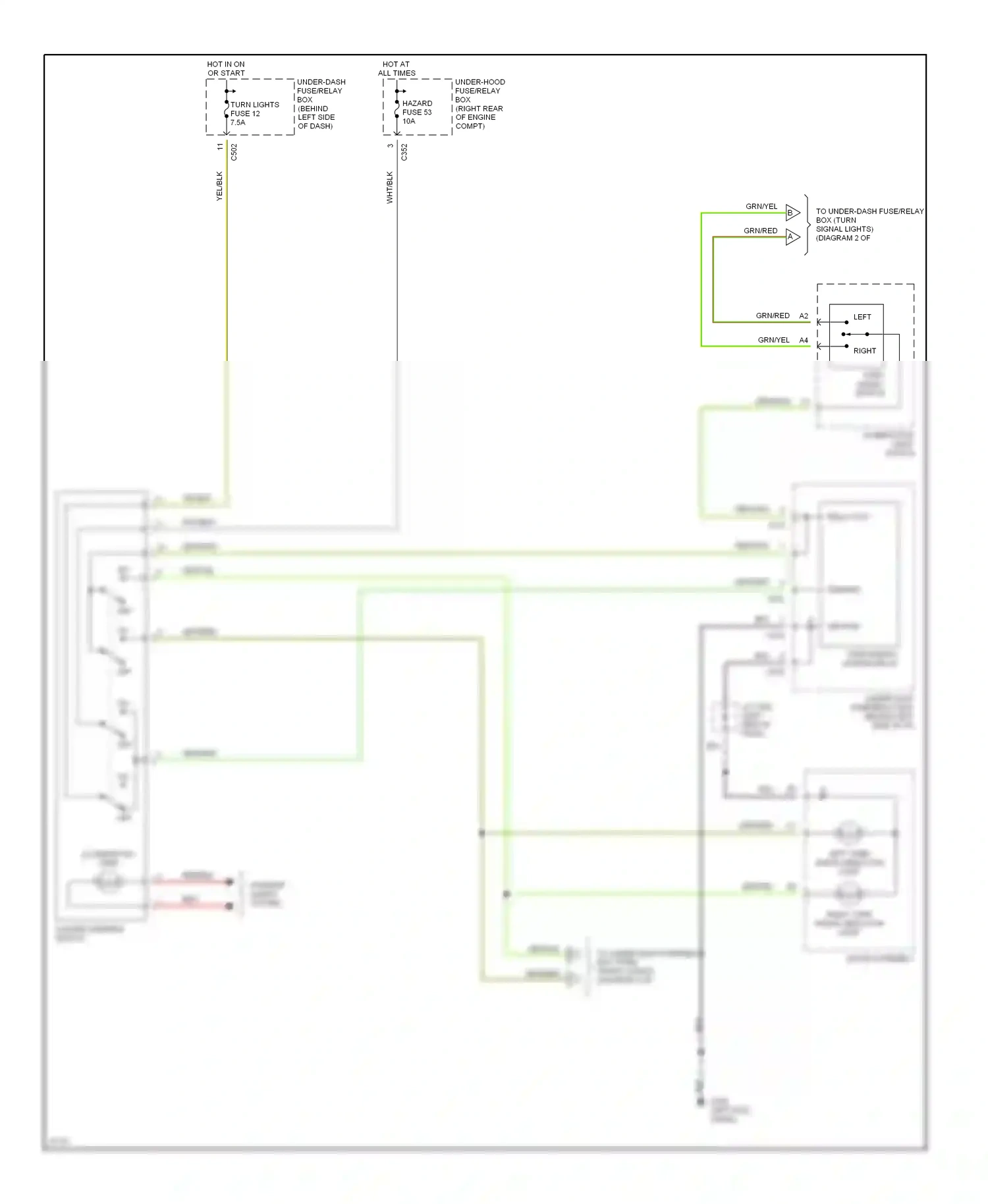 Wiring diagram blk for Honda CR-V I (1995-1999) (12 of 39)