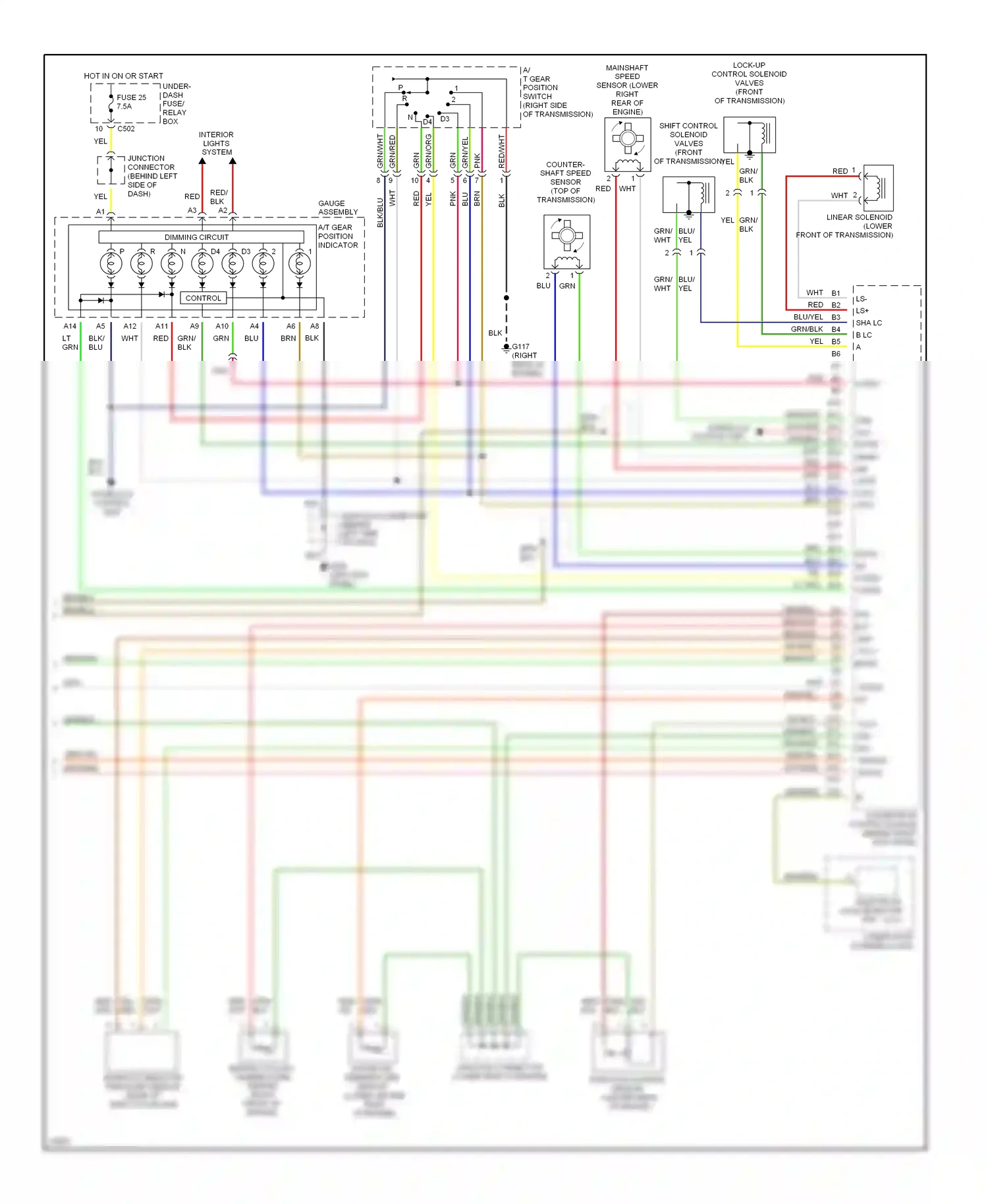 Wiring diagram tps ect map for Honda CR-V I (1995-1999) (1 of 1)