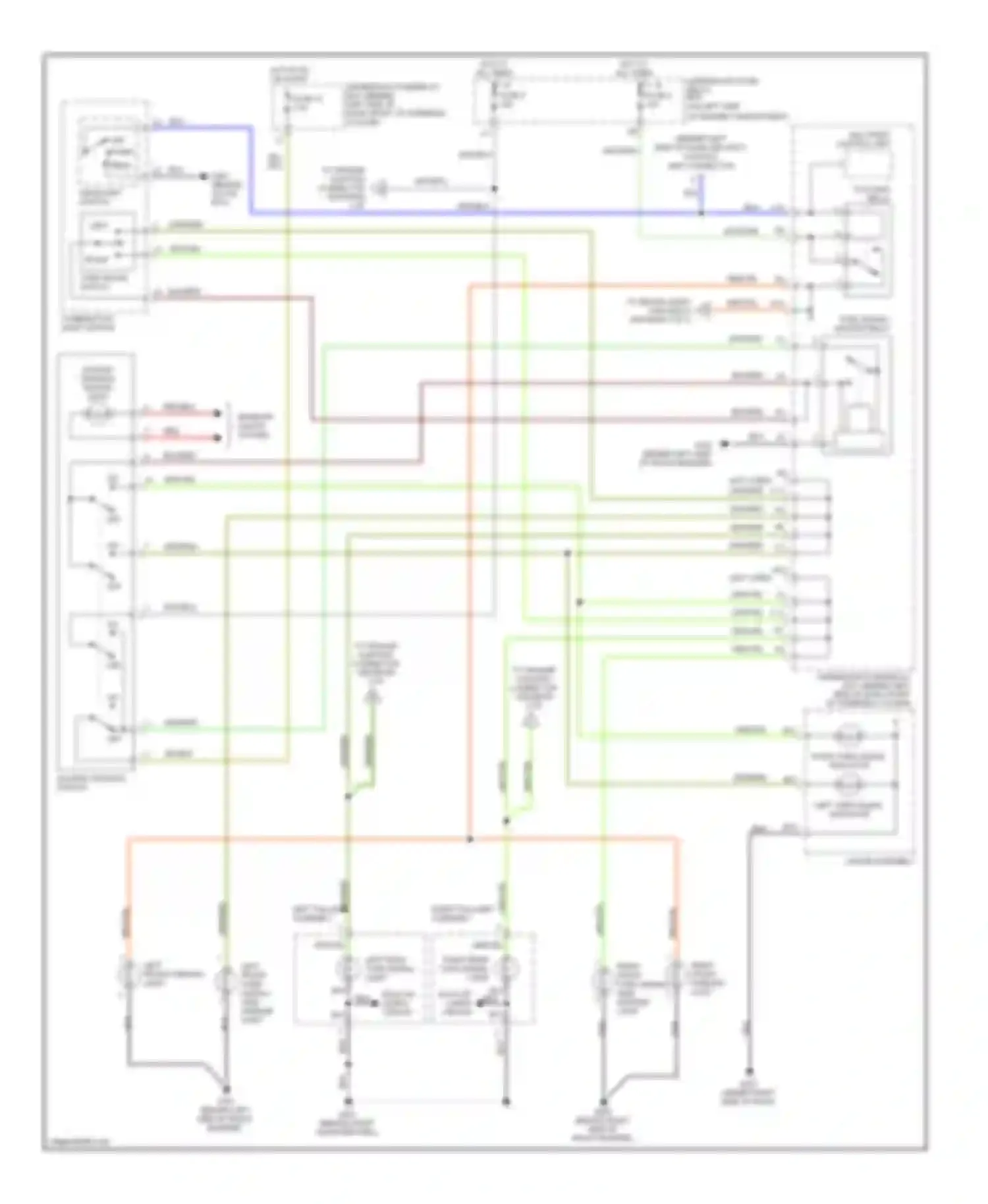 CR-V Honda II facelift (2004-2006): Exterior lamps circuit (1 of 2)