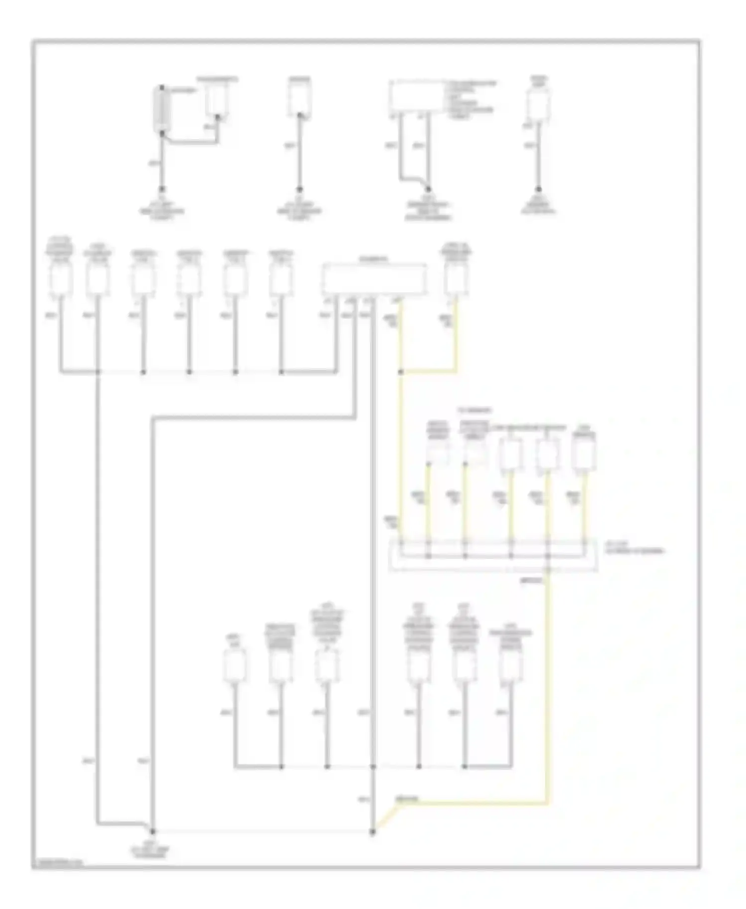 CR-V Honda II facelift (2004-2006): Ground distribution circuit (1 of 4)