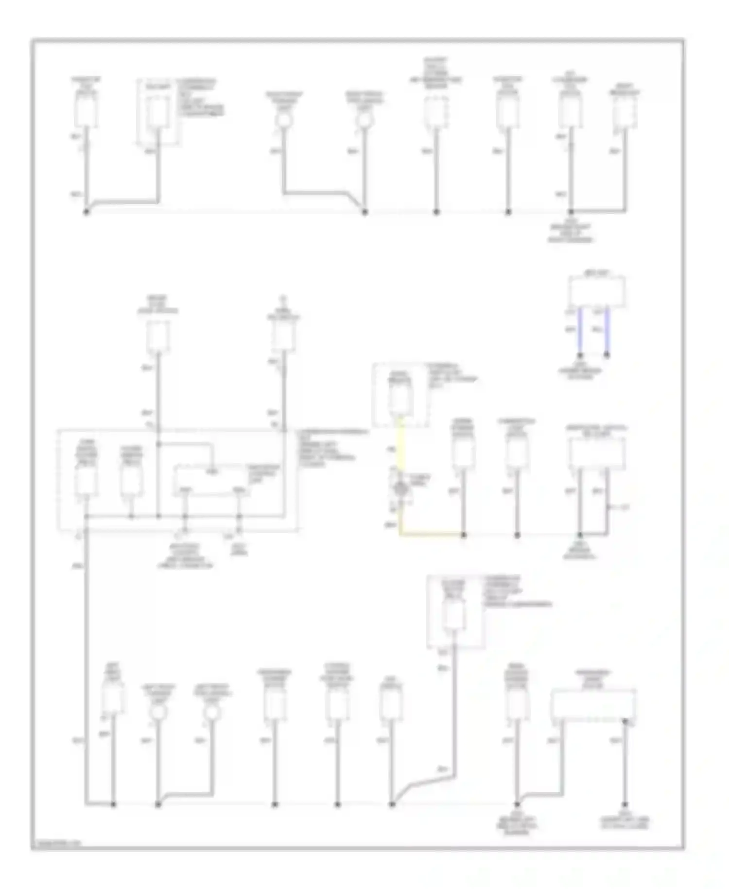 CR-V Honda II facelift (2004-2006): Ground distribution circuit (2 of 4)