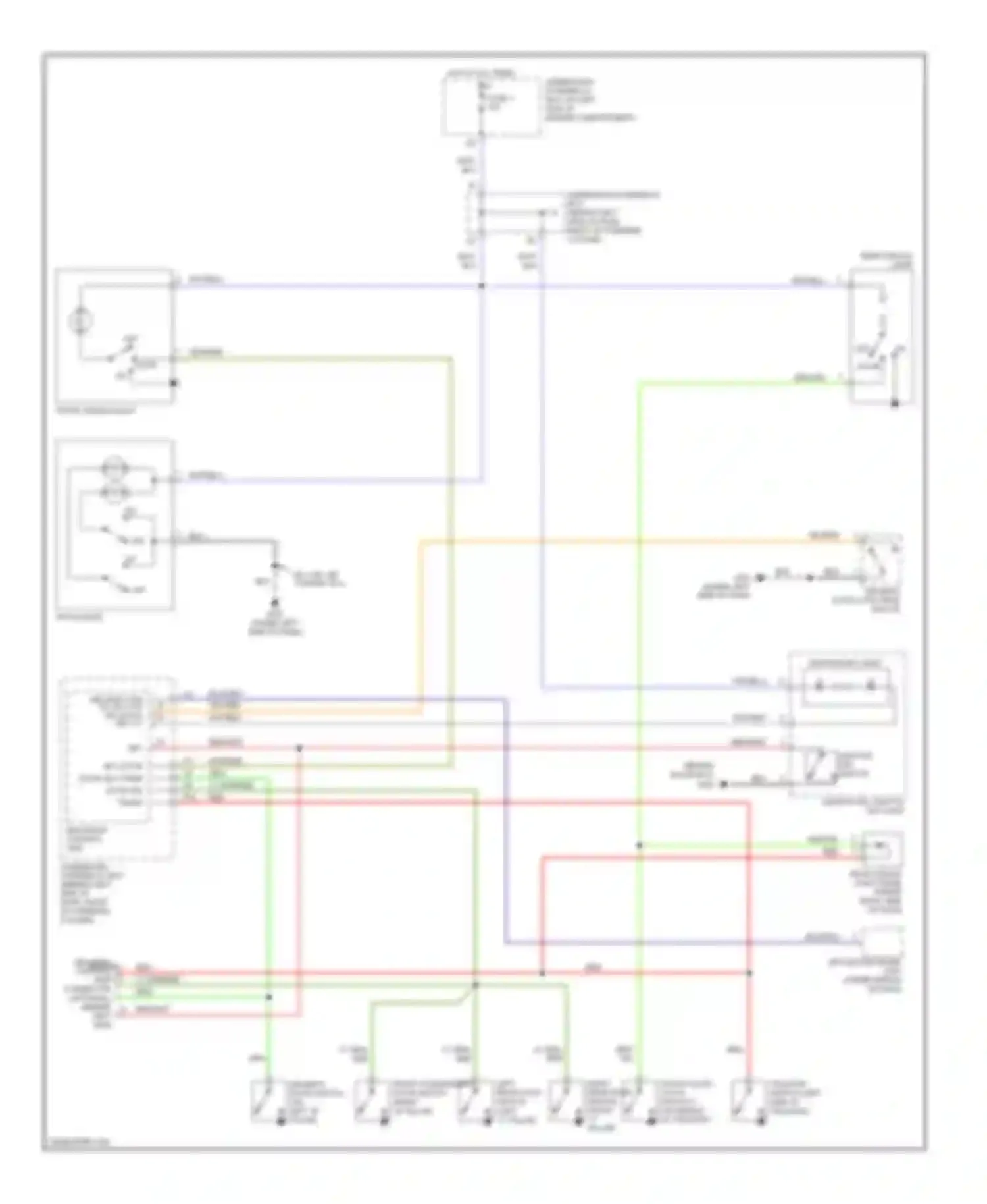 CR-V Honda II facelift (2004-2006): Courtesy lamps circuit
