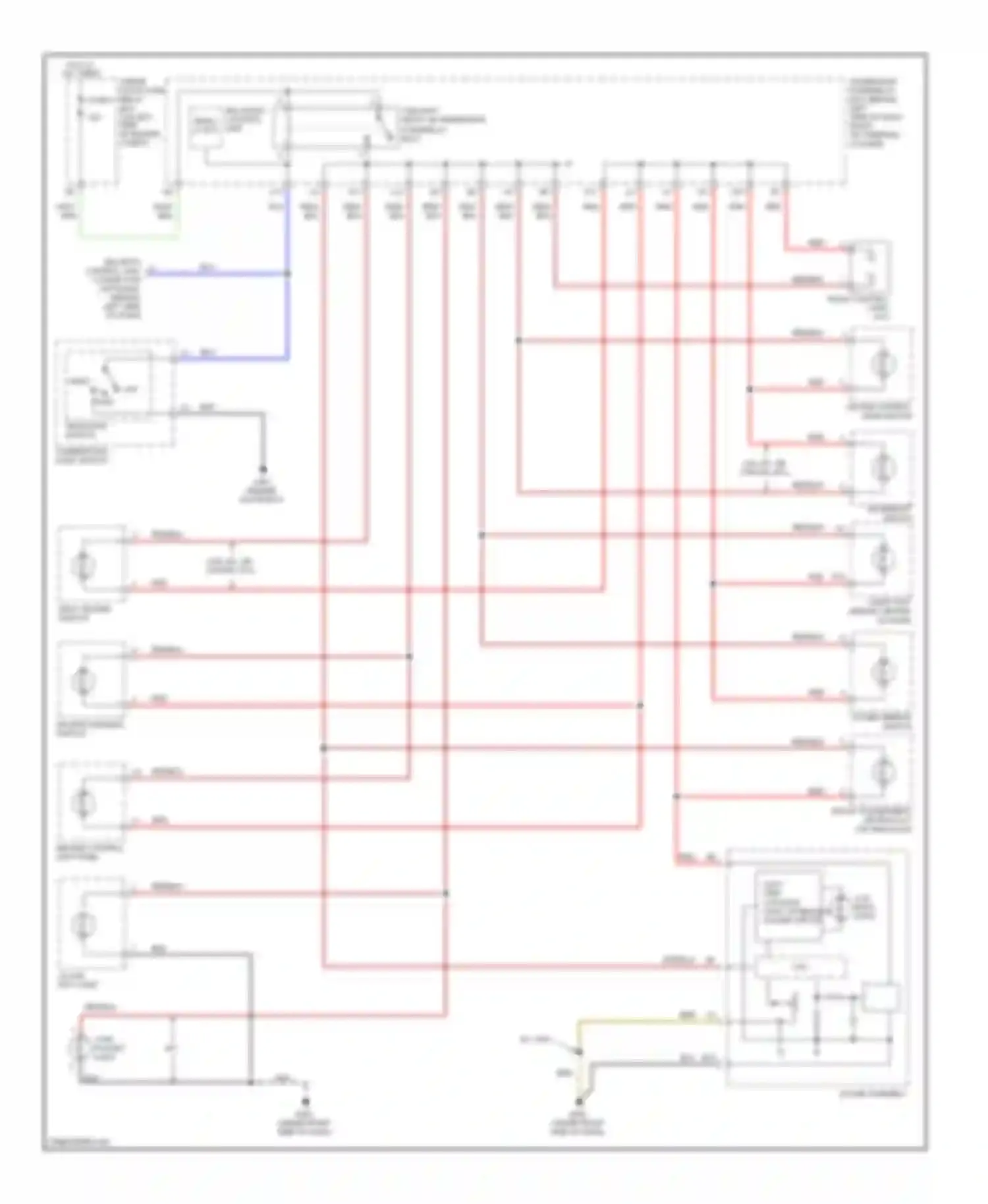 CR-V Honda II facelift (2004-2006): Instrument illumination circuit