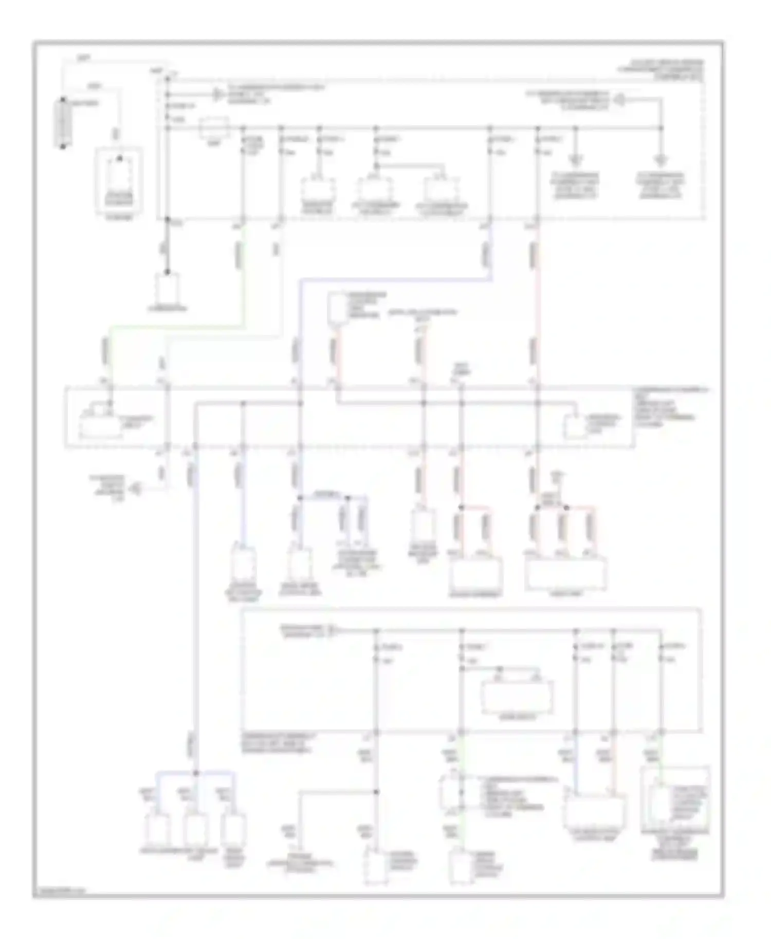 CR-V Honda II facelift (2004-2006): Power distribution circuit (1 of 4)