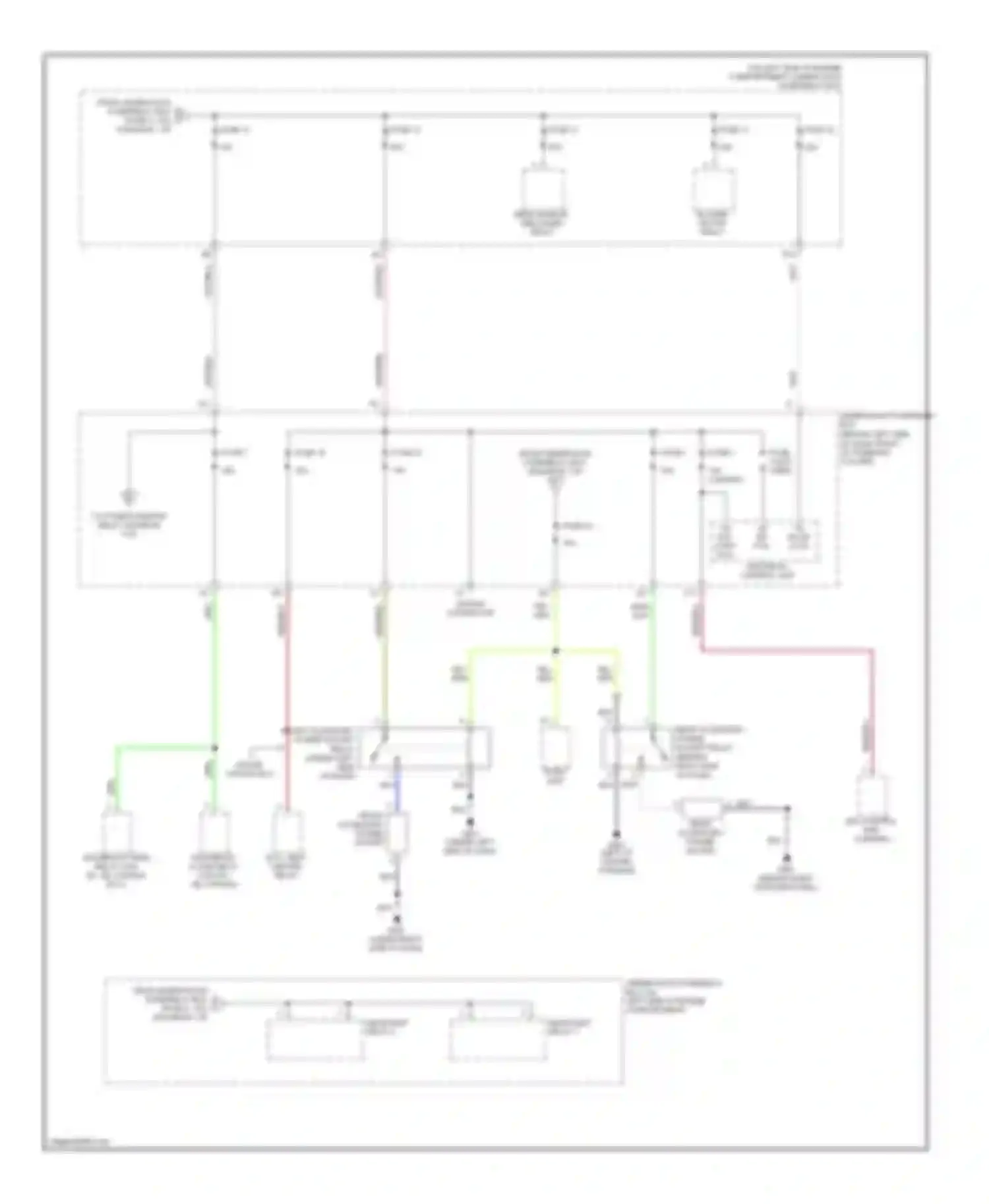 CR-V Honda II facelift (2004-2006): Power distribution circuit (2 of 4)