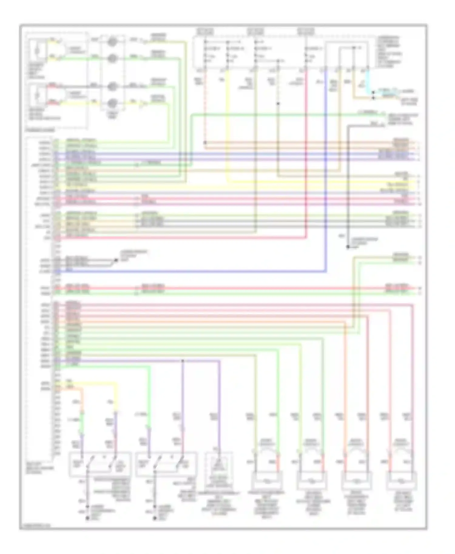 CR-V Honda II facelift (2004-2006): Supplemental restraints circuit (1 of 3)