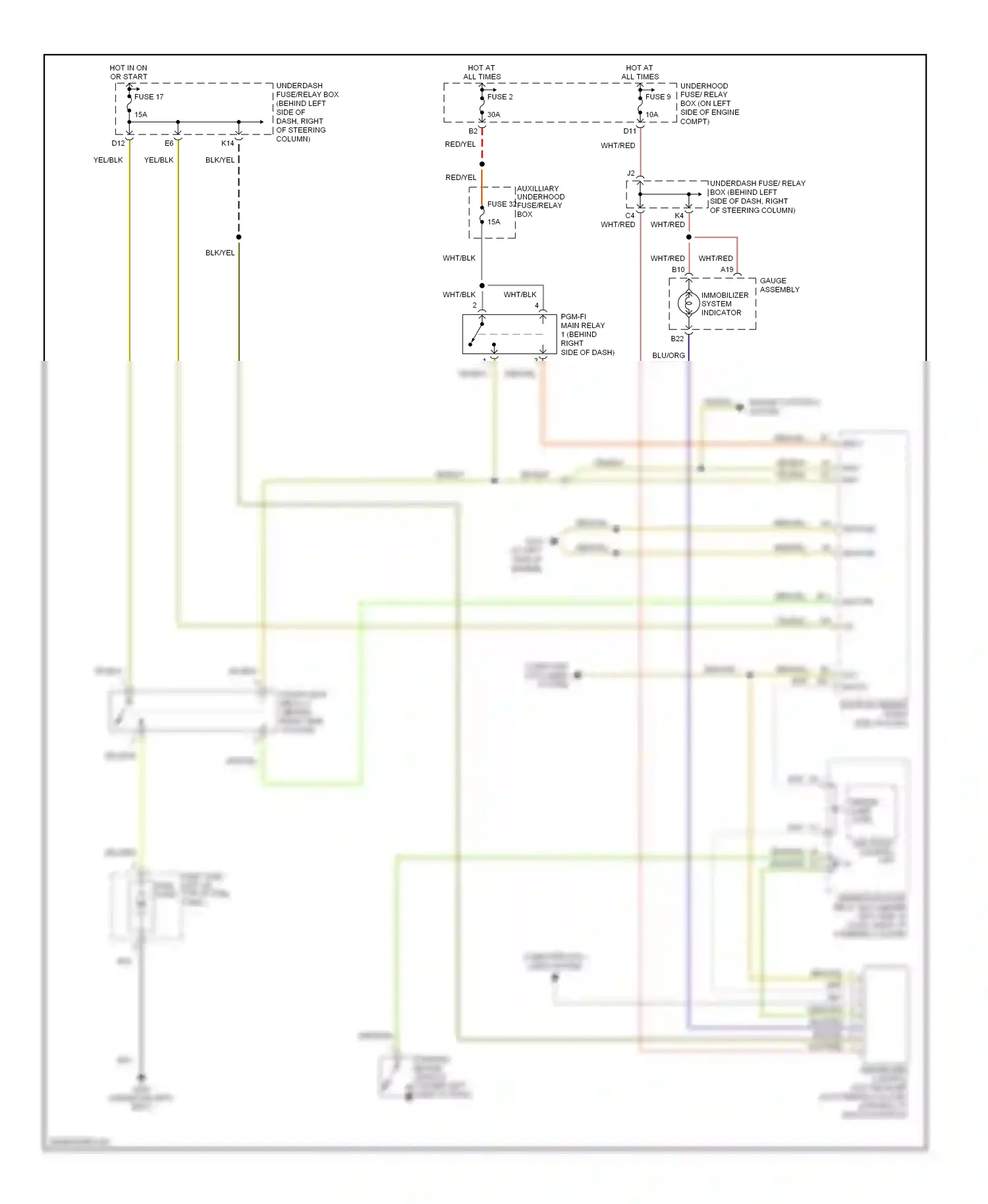 Wiring diagram multiplex control unit for Honda CR-V II facelift (2004-2006) (9 of 25)