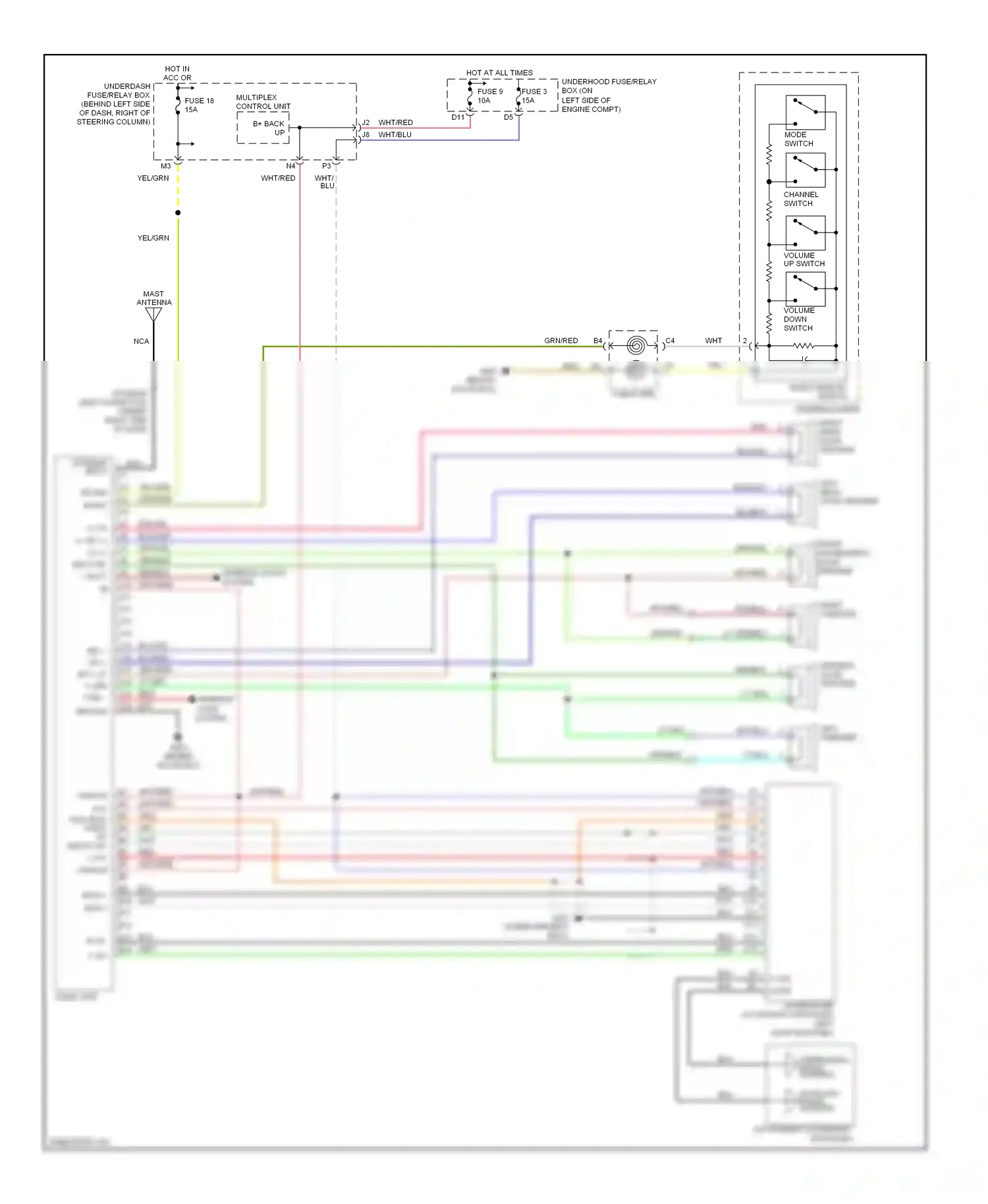 Wiring diagram nca for Honda CR-V II facelift (2004-2006) (6 of 8)