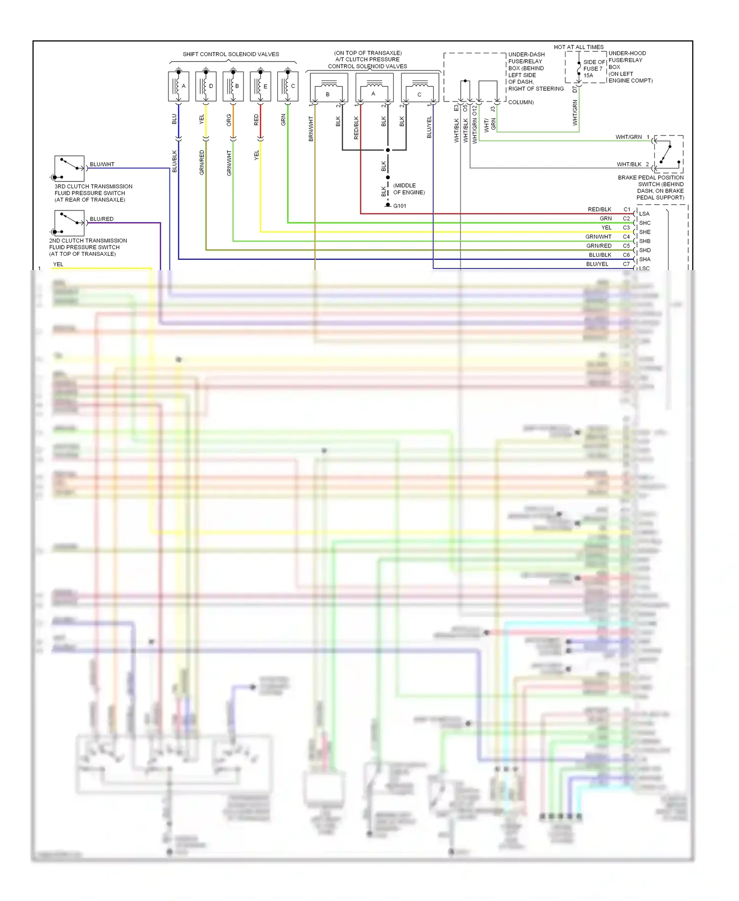 Wiring diagram red/blu for Honda CR-V II facelift (2004-2006) (10 of 14)