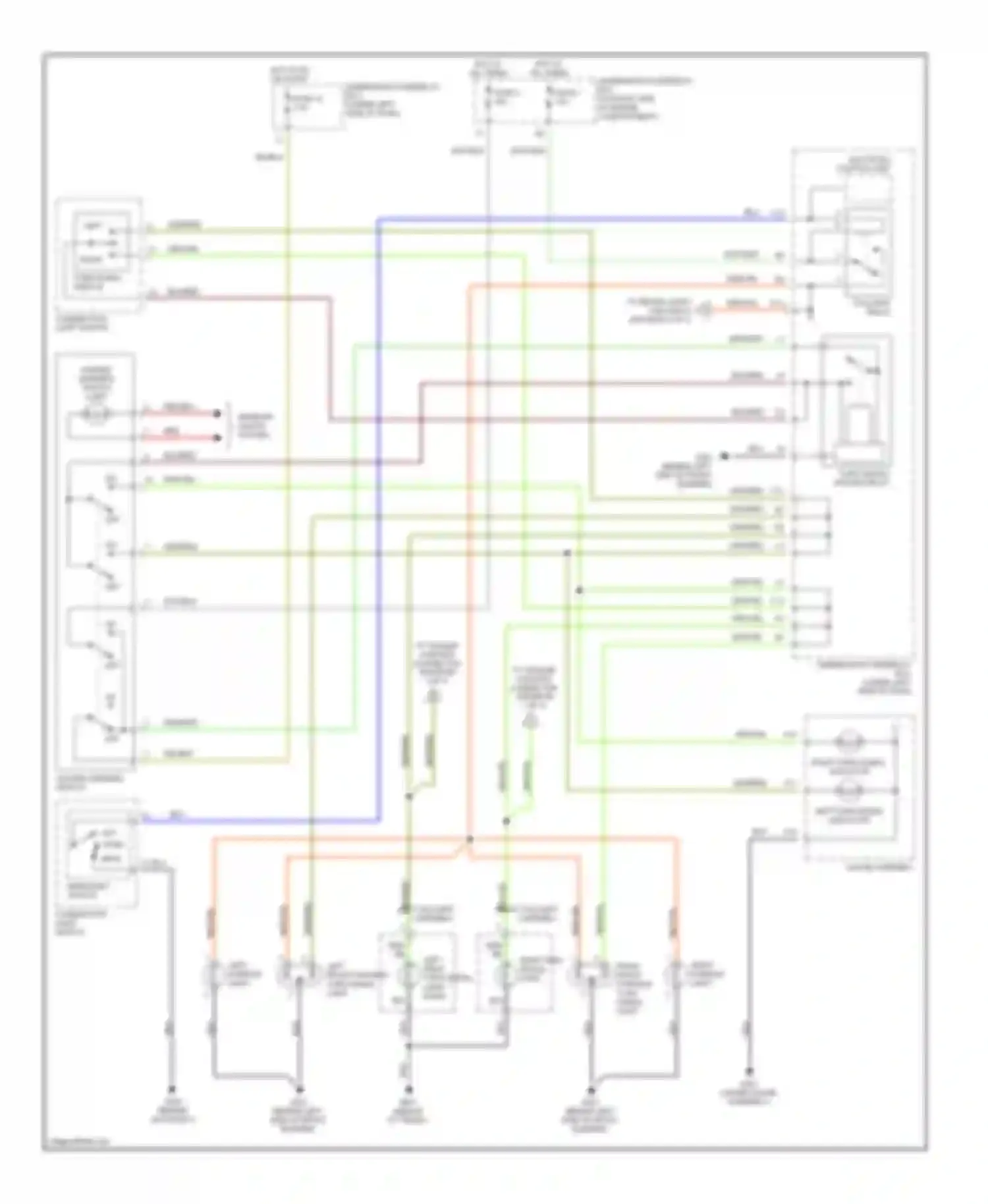 CR-V Honda II (2001-2004): Exterior lamps circuit (1 of 2)