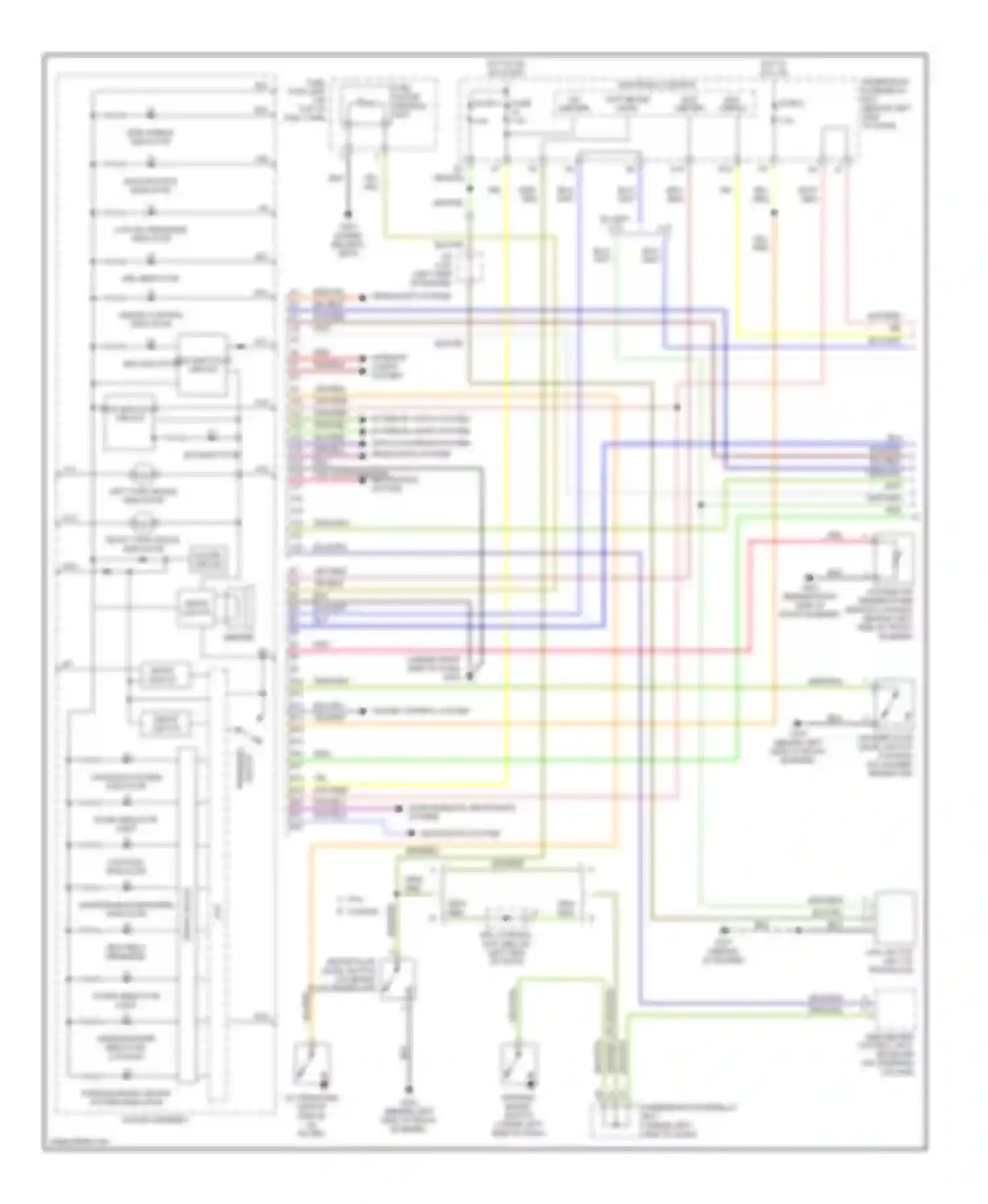 CR-V Honda II (2001-2004): Instrument cluster circuit (1 of 2)