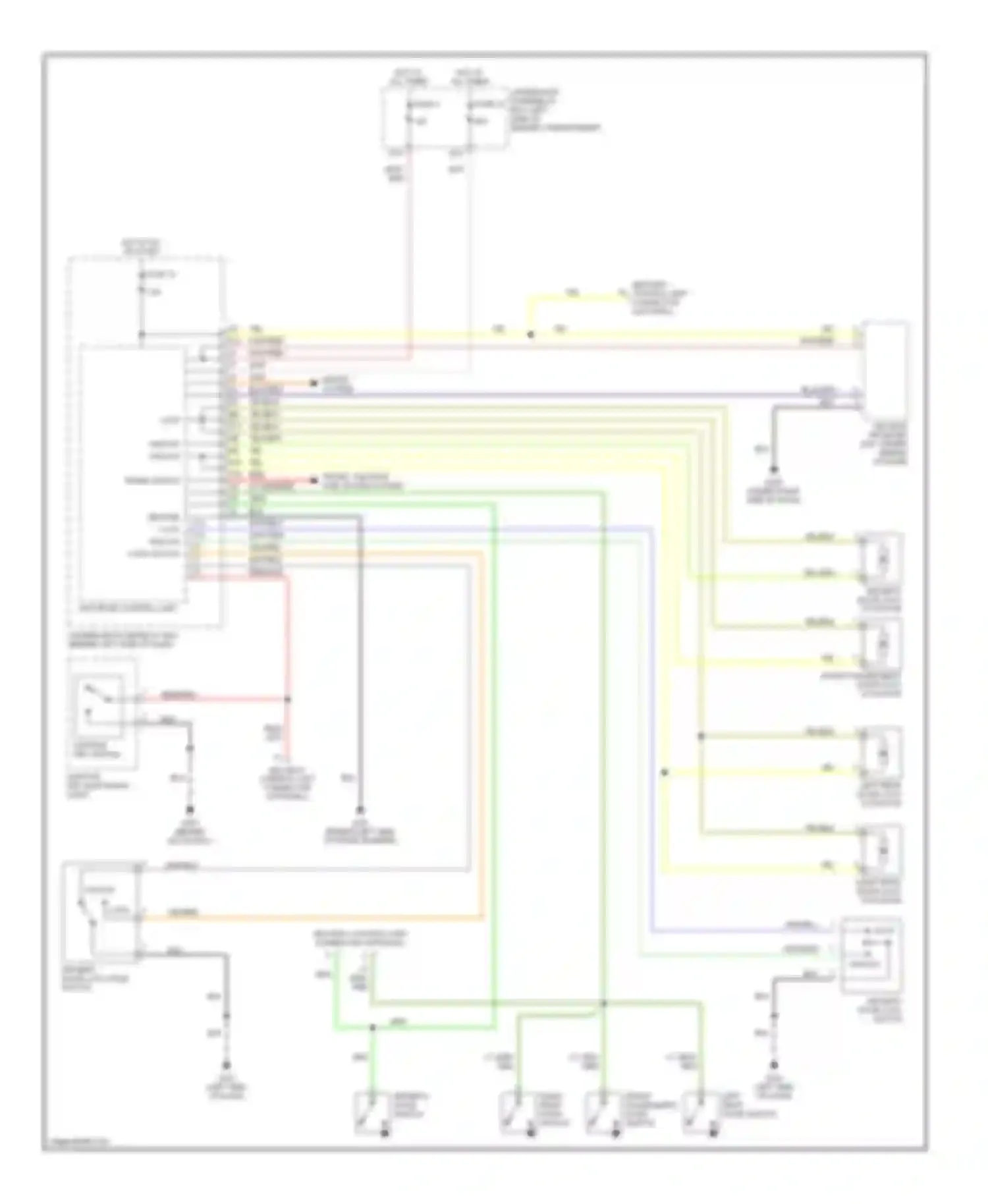 CR-V Honda II (2001-2004): Power door lock circuit