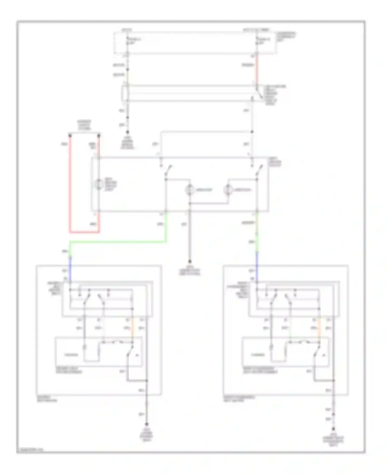 CR-V Honda II (2001-2004): Power seat circuits