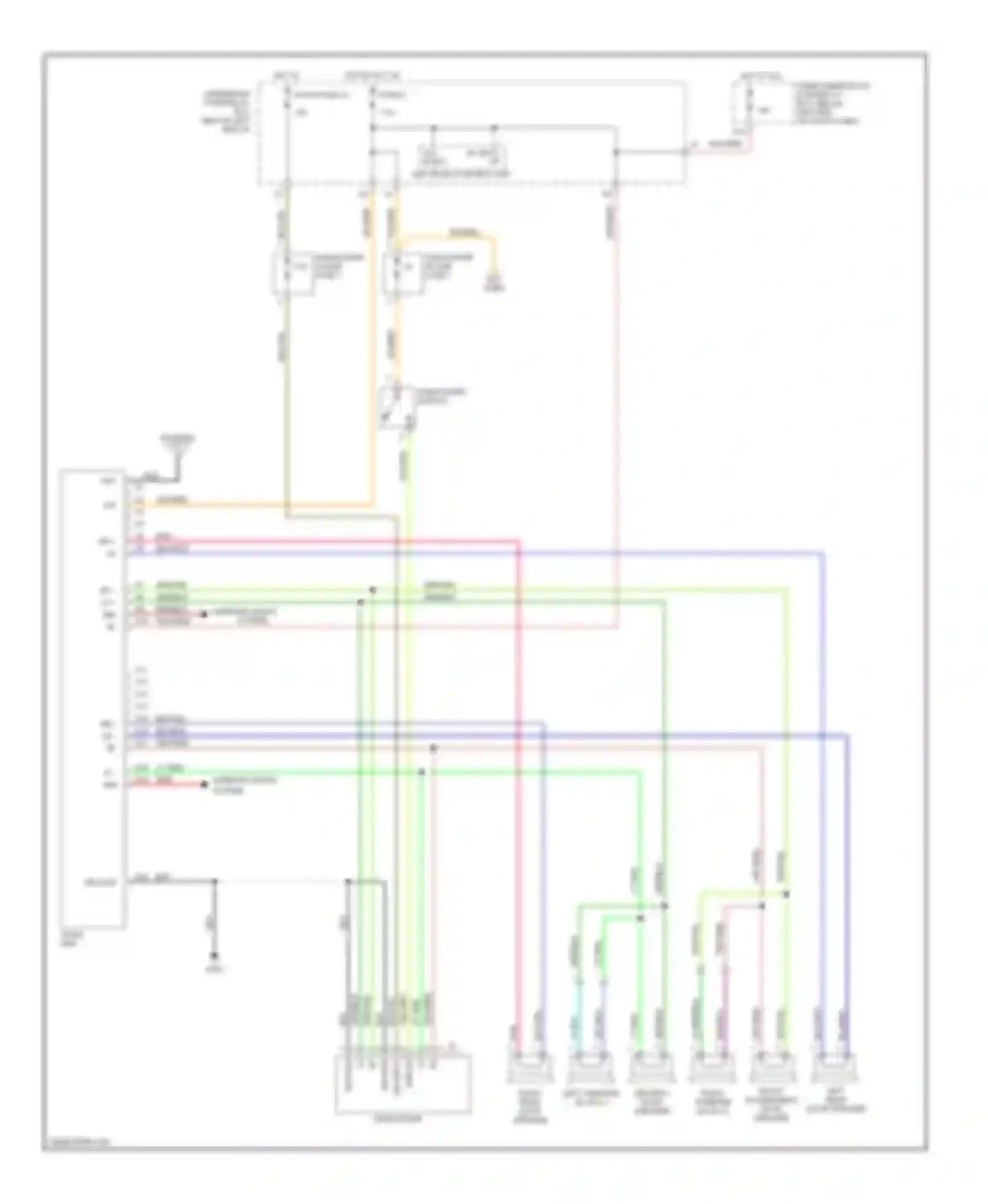 CR-V Honda II (2001-2004): Radio circuits, with subwoofer