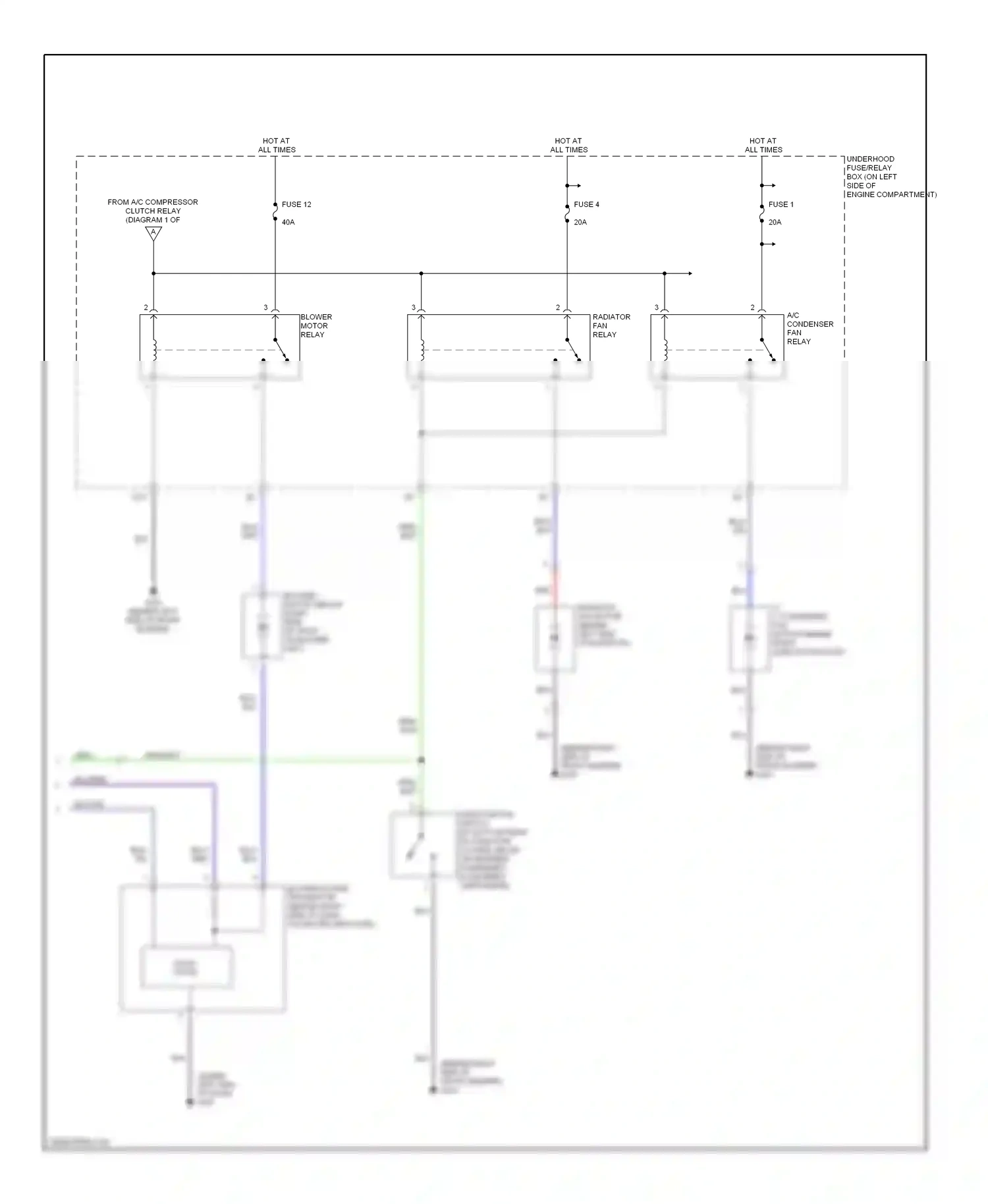 Wiring diagram blk for Honda CR-V II (2001-2004) (10 of 50)