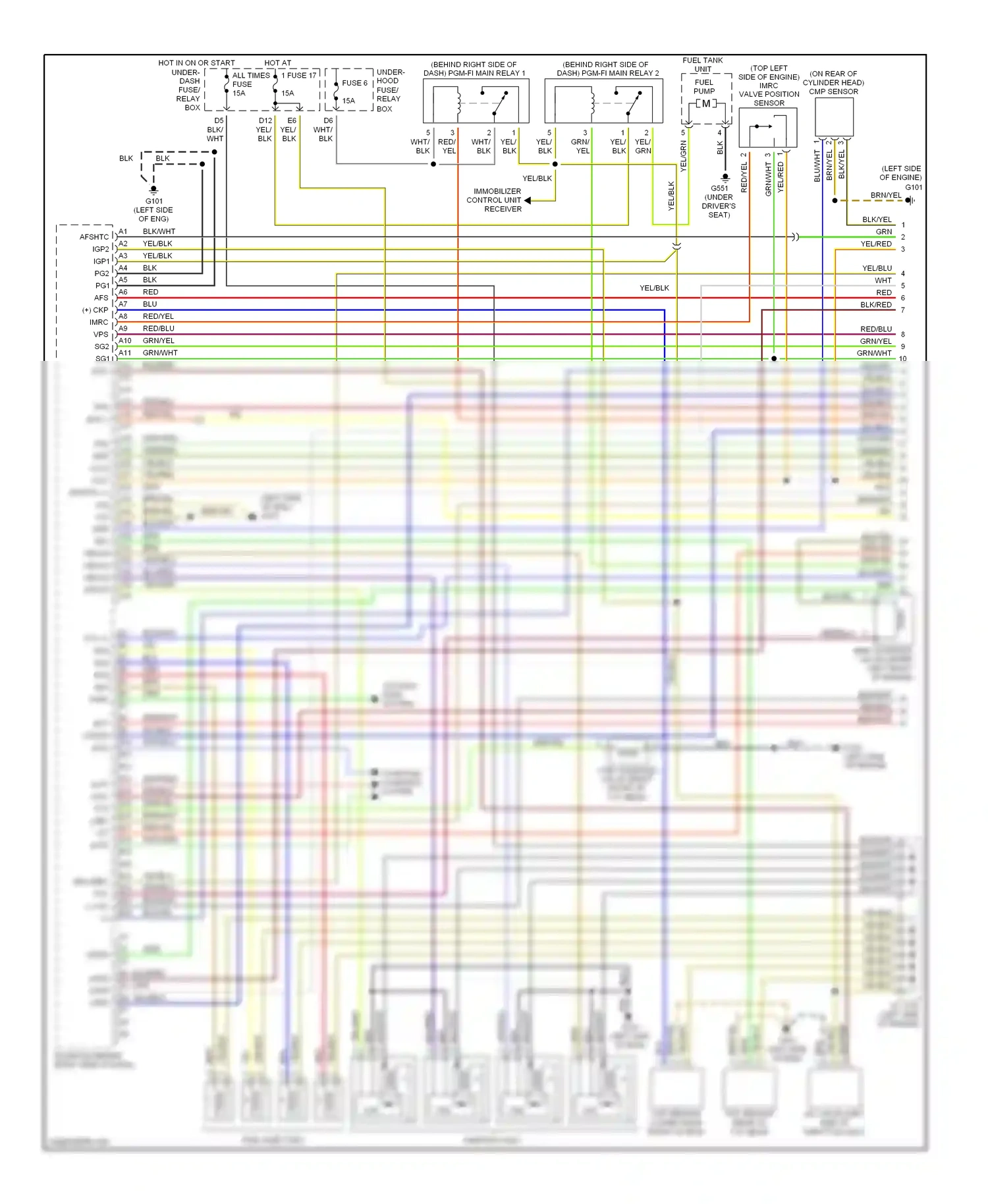 Wiring diagram blk for Honda CR-V II (2001-2004) (11 of 50)