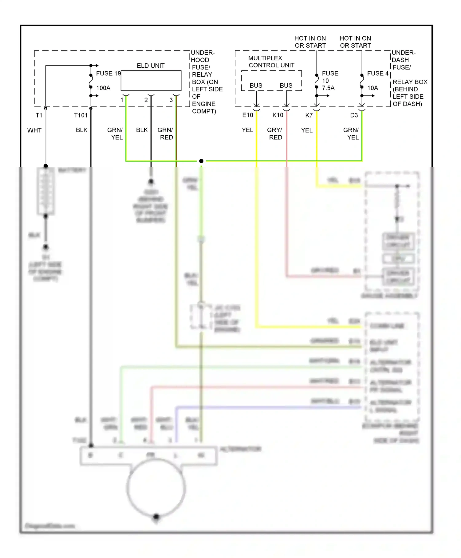Wiring diagram blu for Honda CR-V II (2001-2004) (22 of 32)