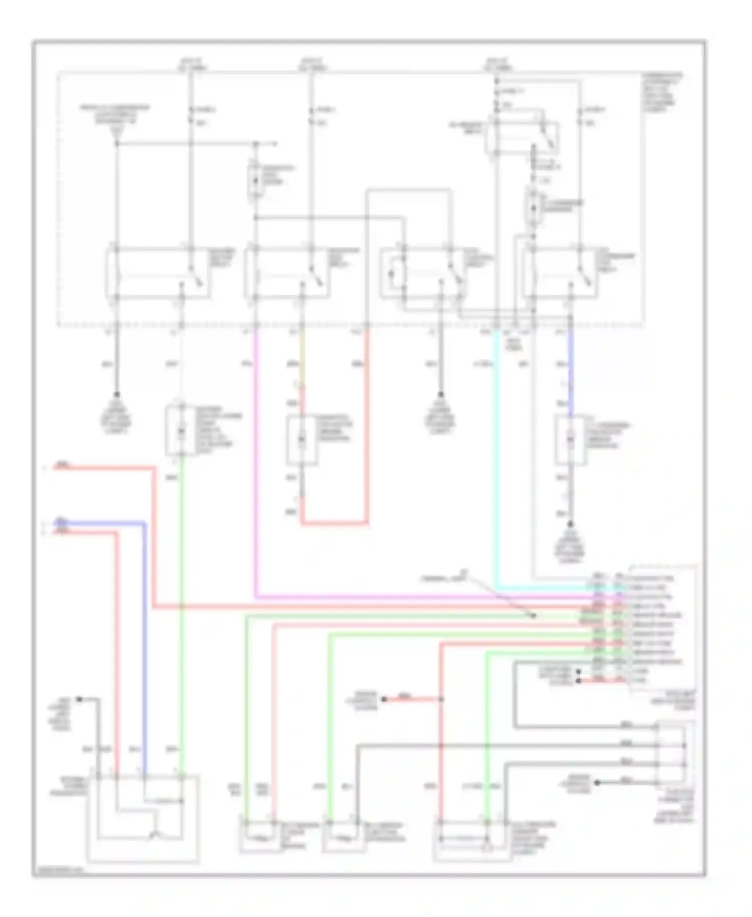 CR-V Honda III facelift (2009-2012): Manual a/c circuit (2 of 2)