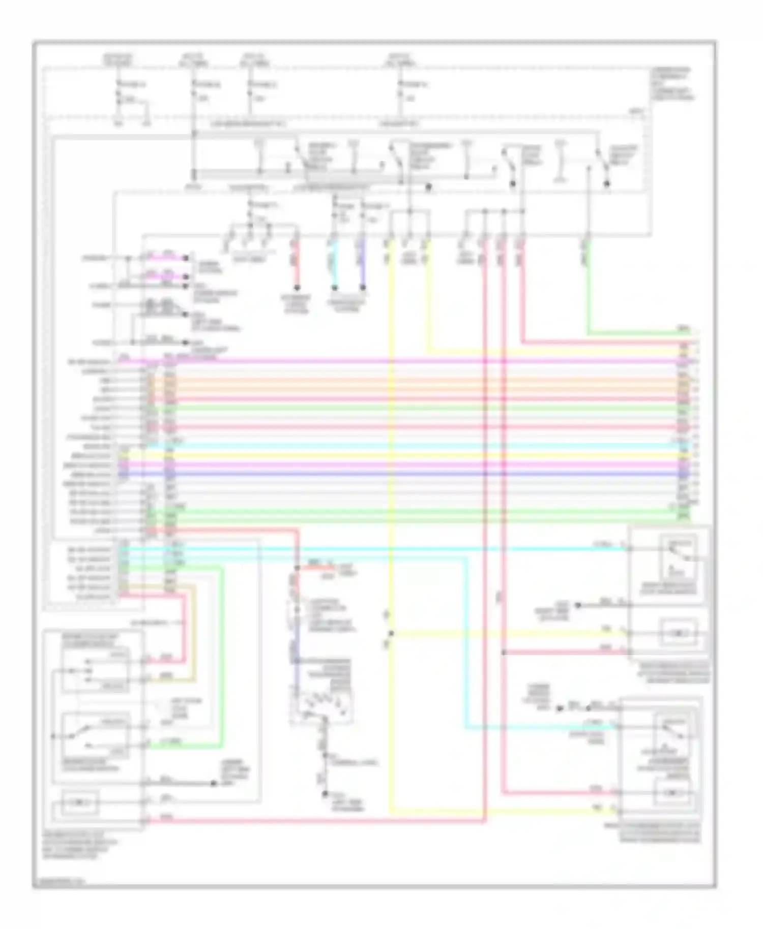 CR-V Honda III facelift (2009-2012): Forced entry circuit (1 of 2)