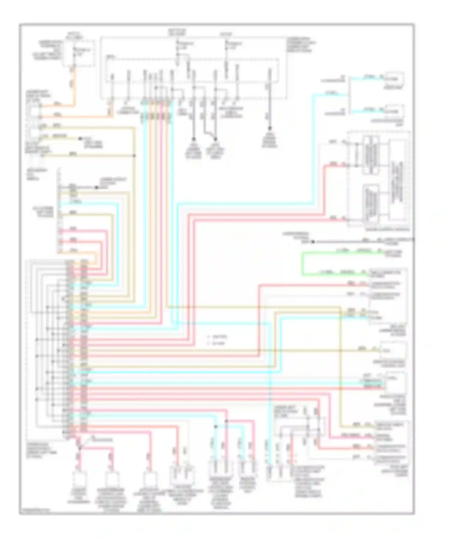 CR-V Honda III facelift (2009-2012): Computer data lines circuit