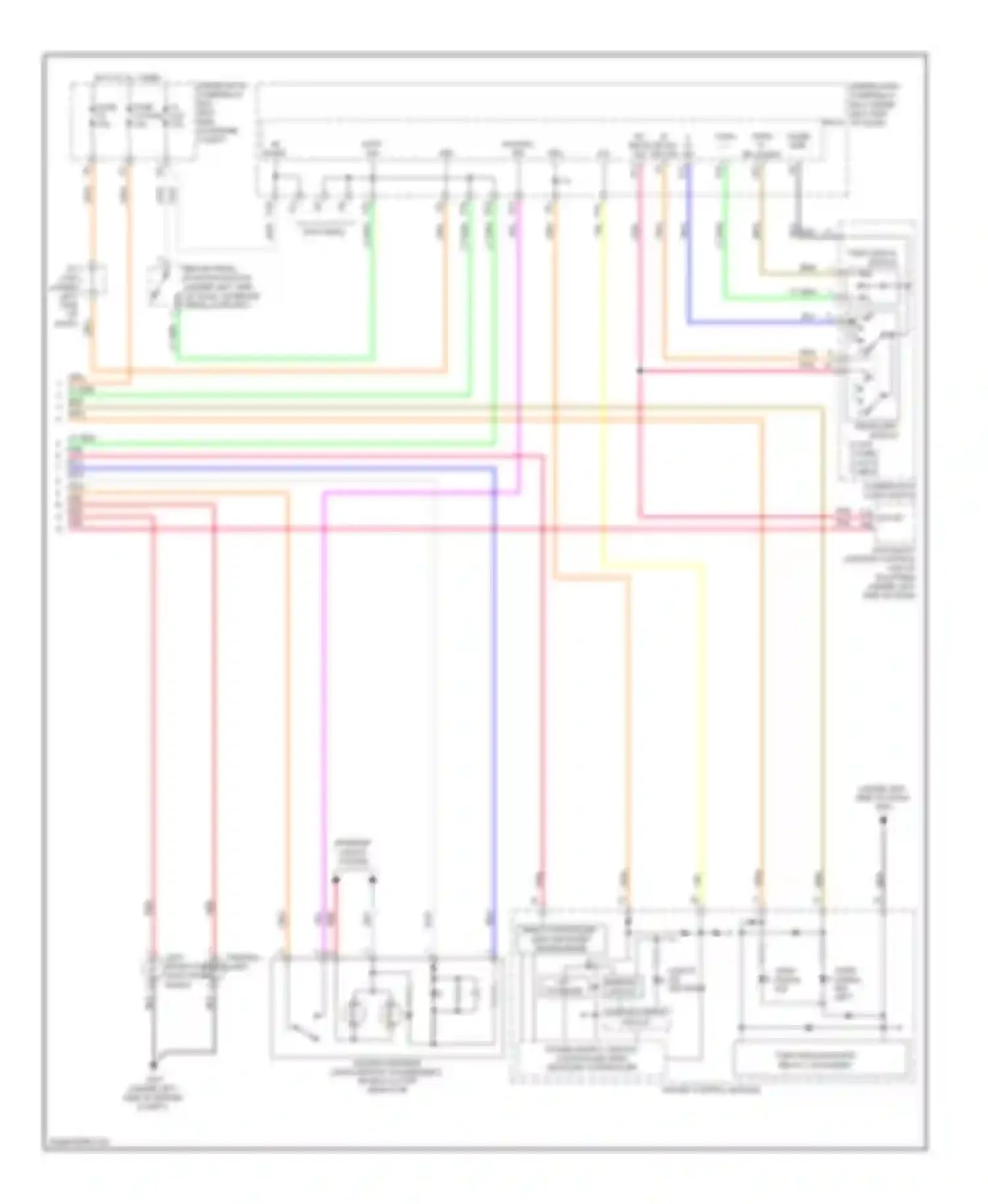 CR-V Honda III facelift (2009-2012): Exterior lamps circuit (2 of 2)