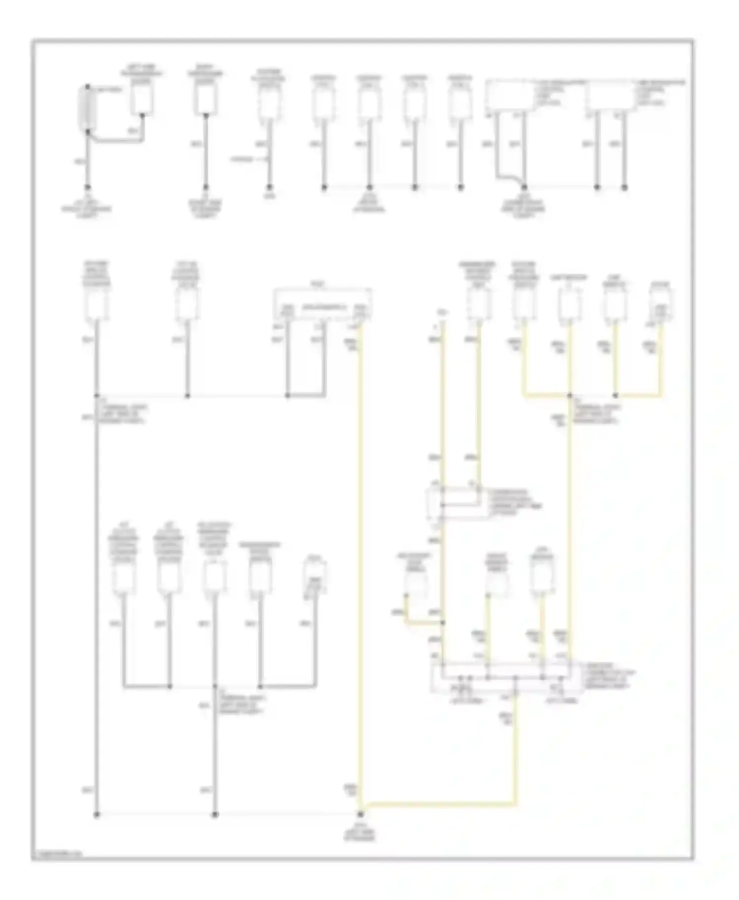 CR-V Honda III facelift (2009-2012): Ground distribution circuit (1 of 4)