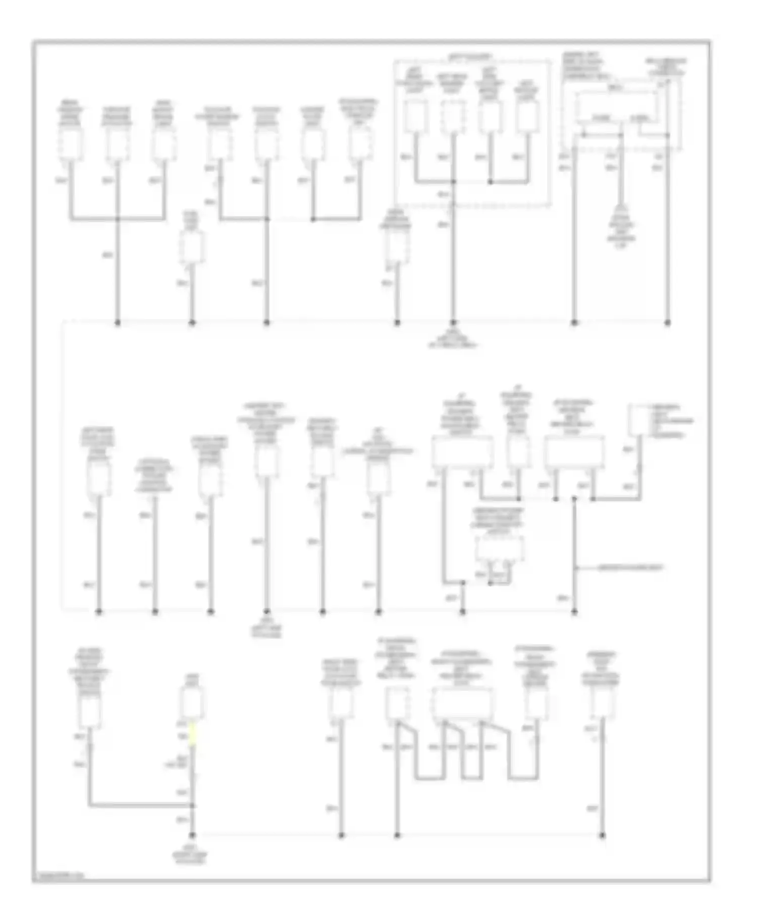 CR-V Honda III facelift (2009-2012): Ground distribution circuit (4 of 4)
