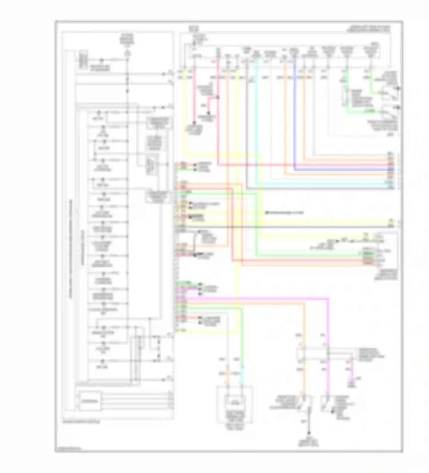 CR-V Honda III facelift (2009-2012): Instrument cluster circuit (1 of 2)